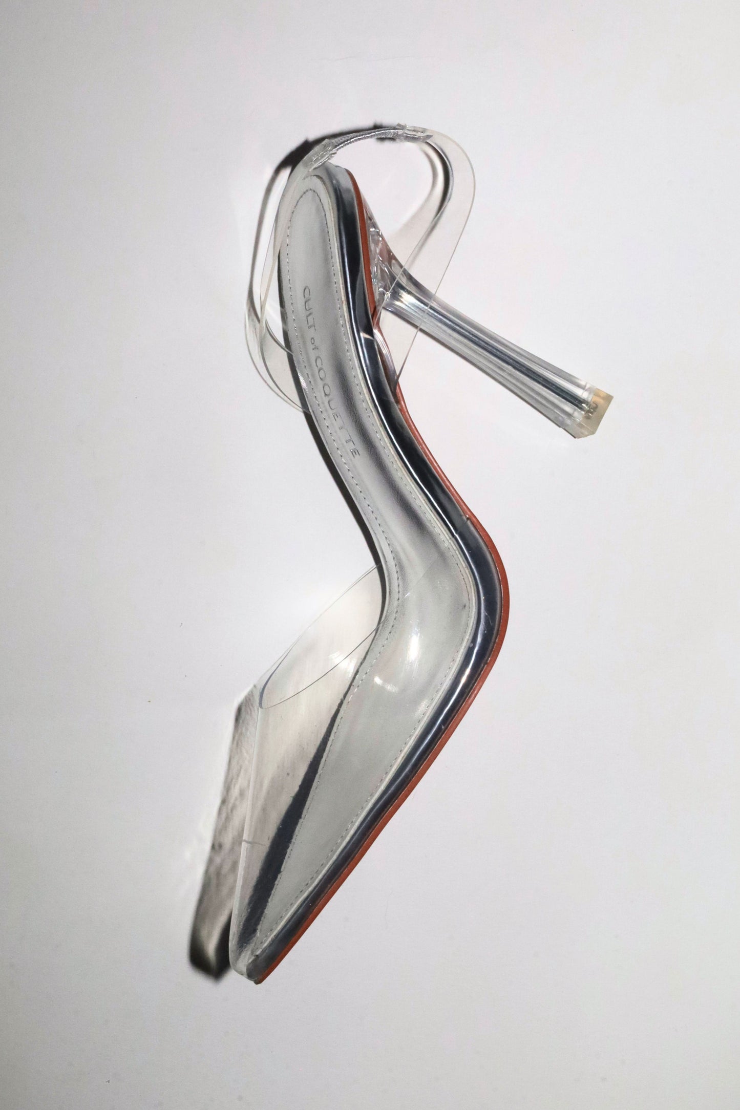 Madeline Clear Pointed Slingback Pumps 110 mm