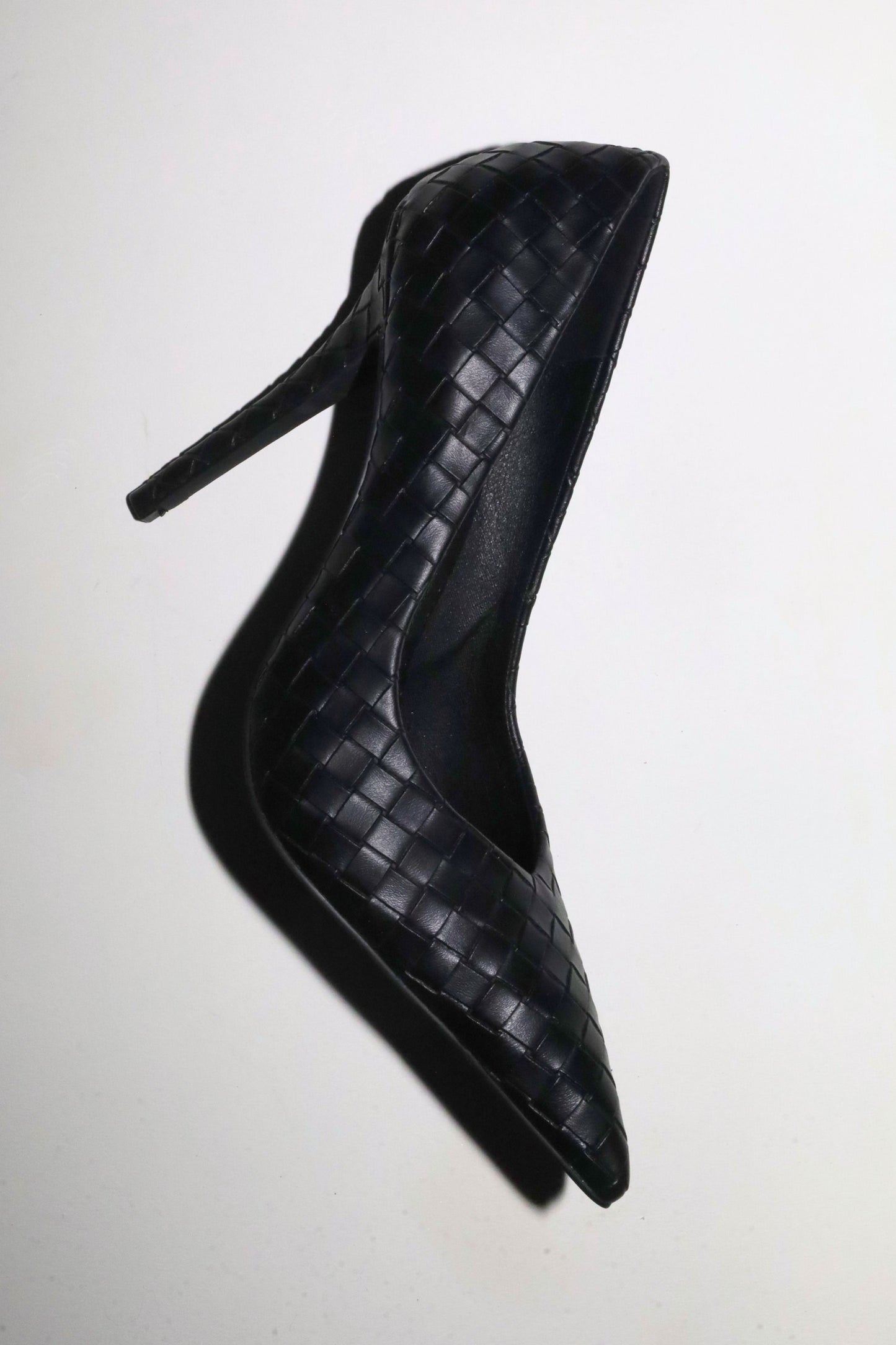 Chloe Black Woven Pumps 110 mm
