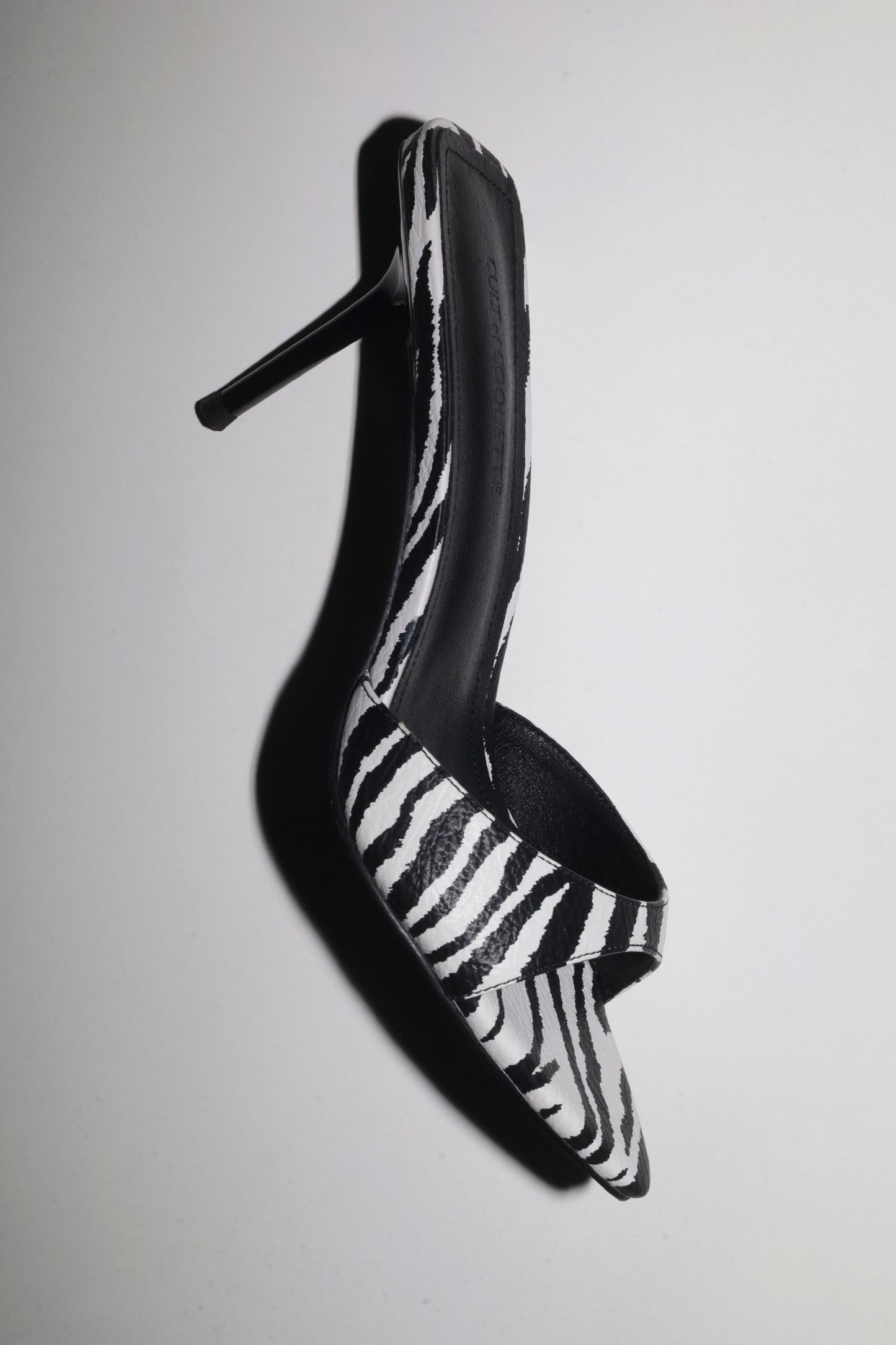 Zena Zebra Vegan Mules 80 mm