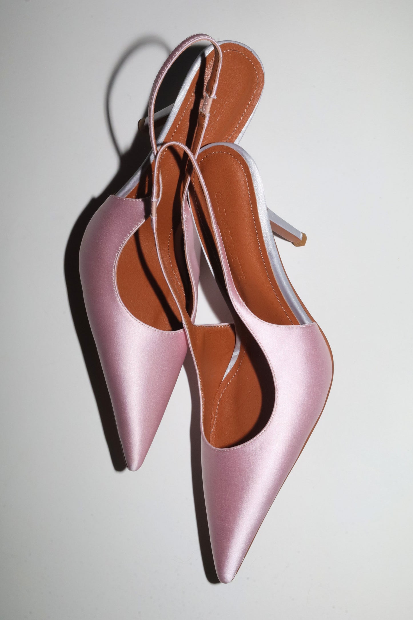 Kylie Pink Satin Slingback 105 mm