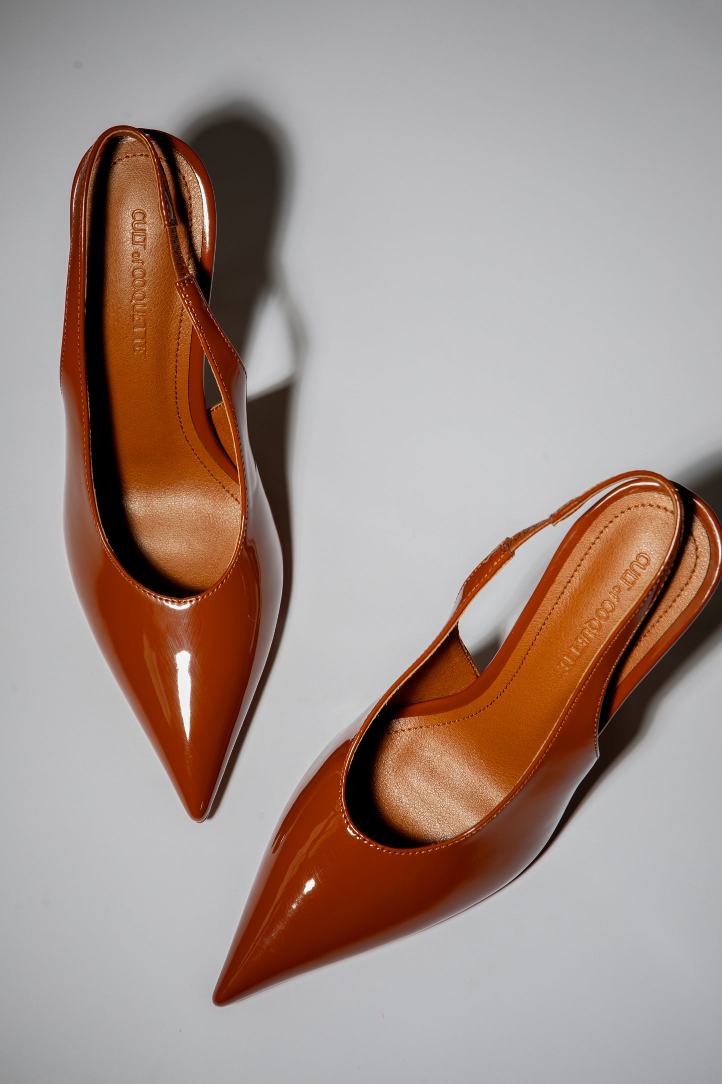 Alexandra Brown Patent Slingback 100 mm