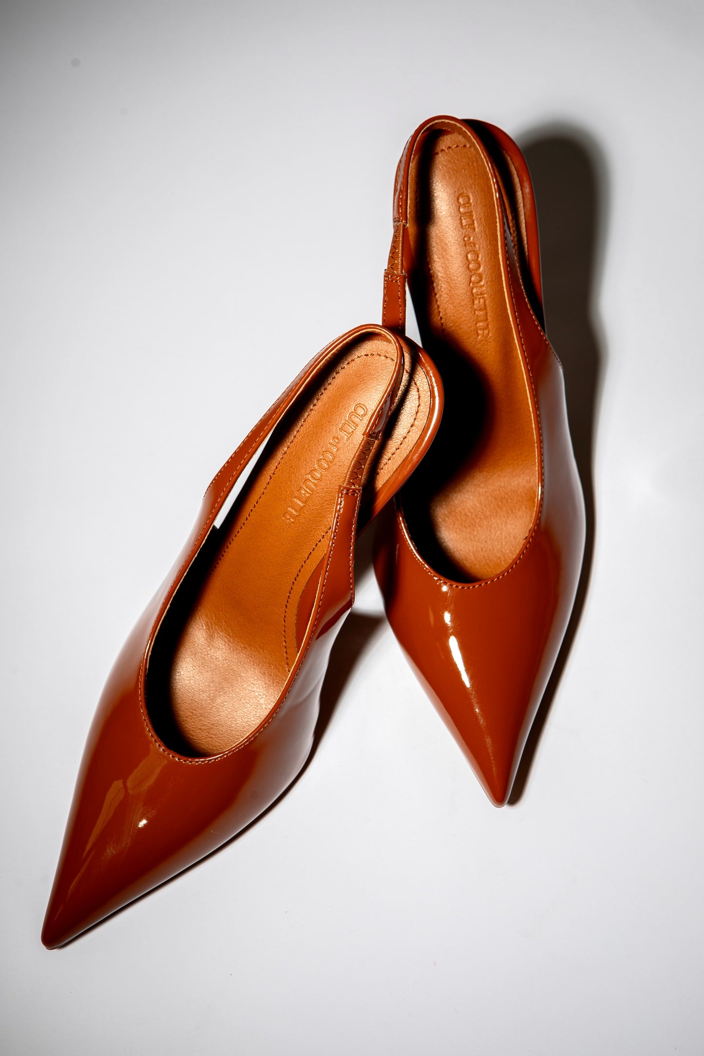 Alexandra Brown Patent Slingback 100 mm