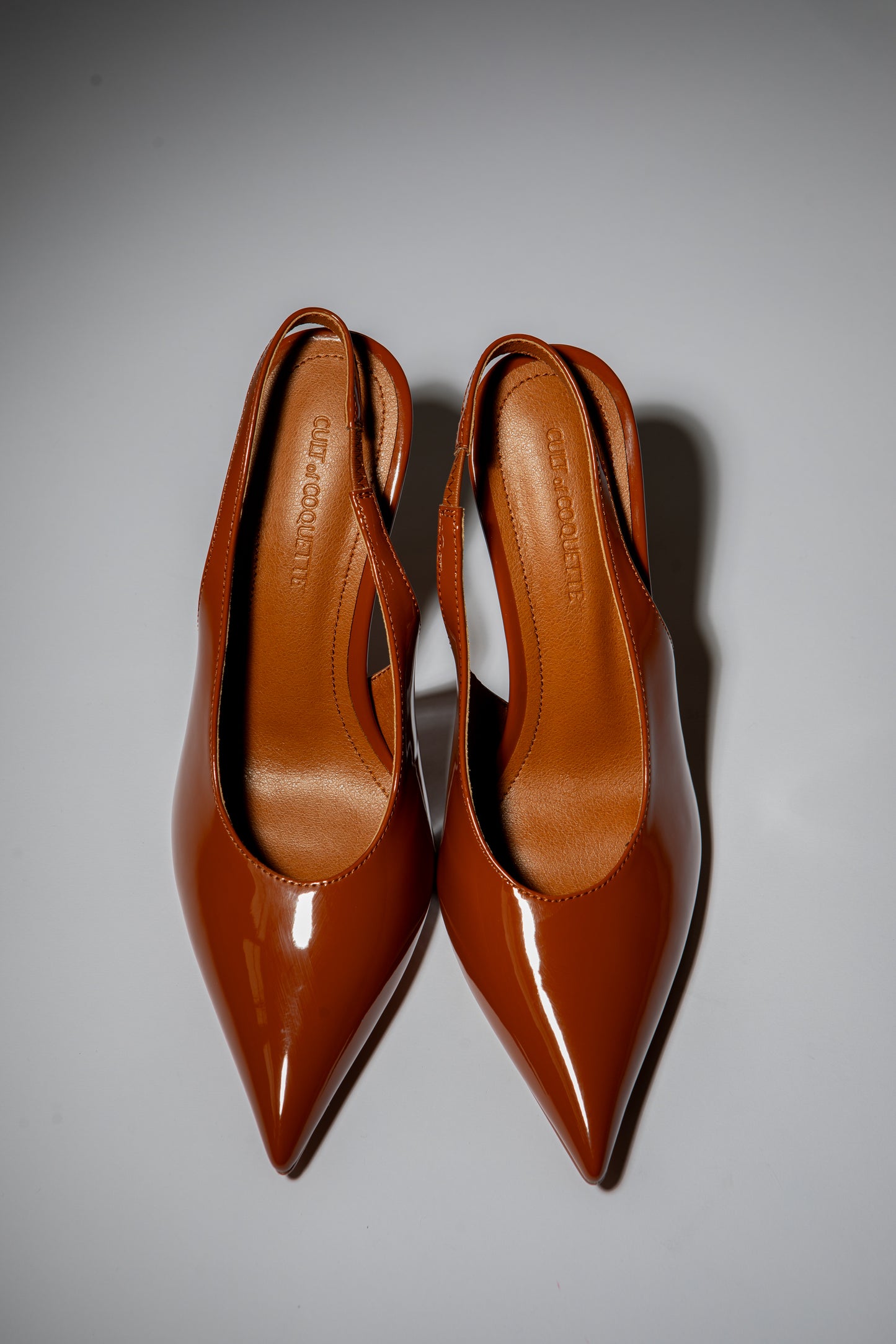 Alexandra Brown Patent Slingback 100 mm