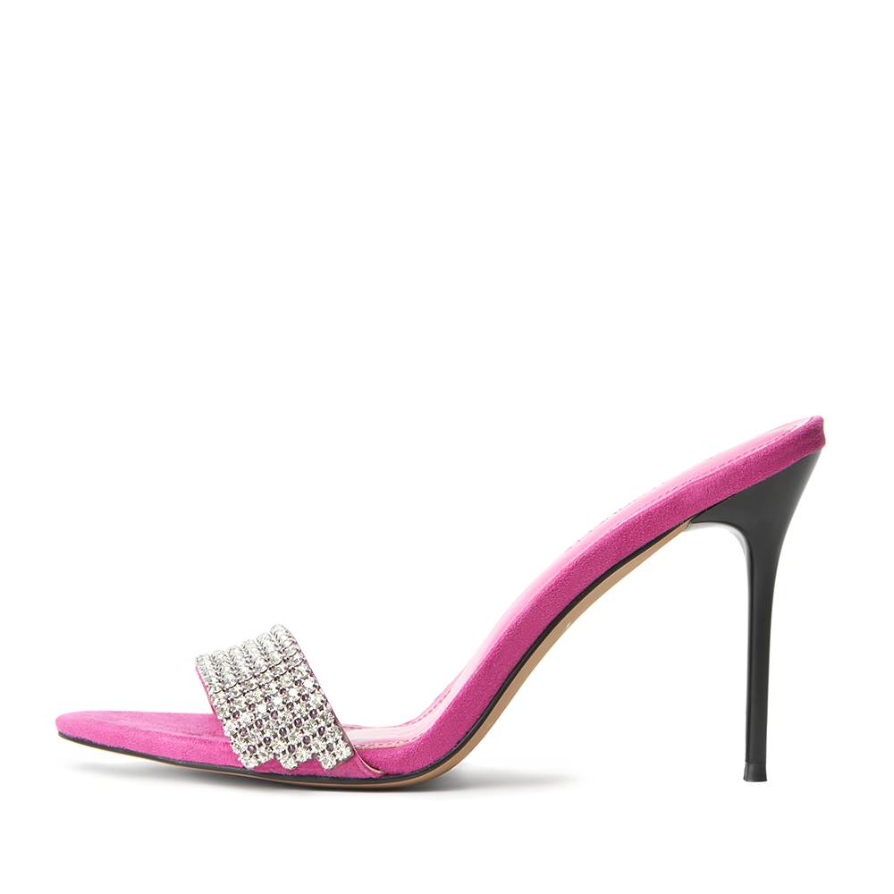 Nadine Fuchsia Crystal Mules