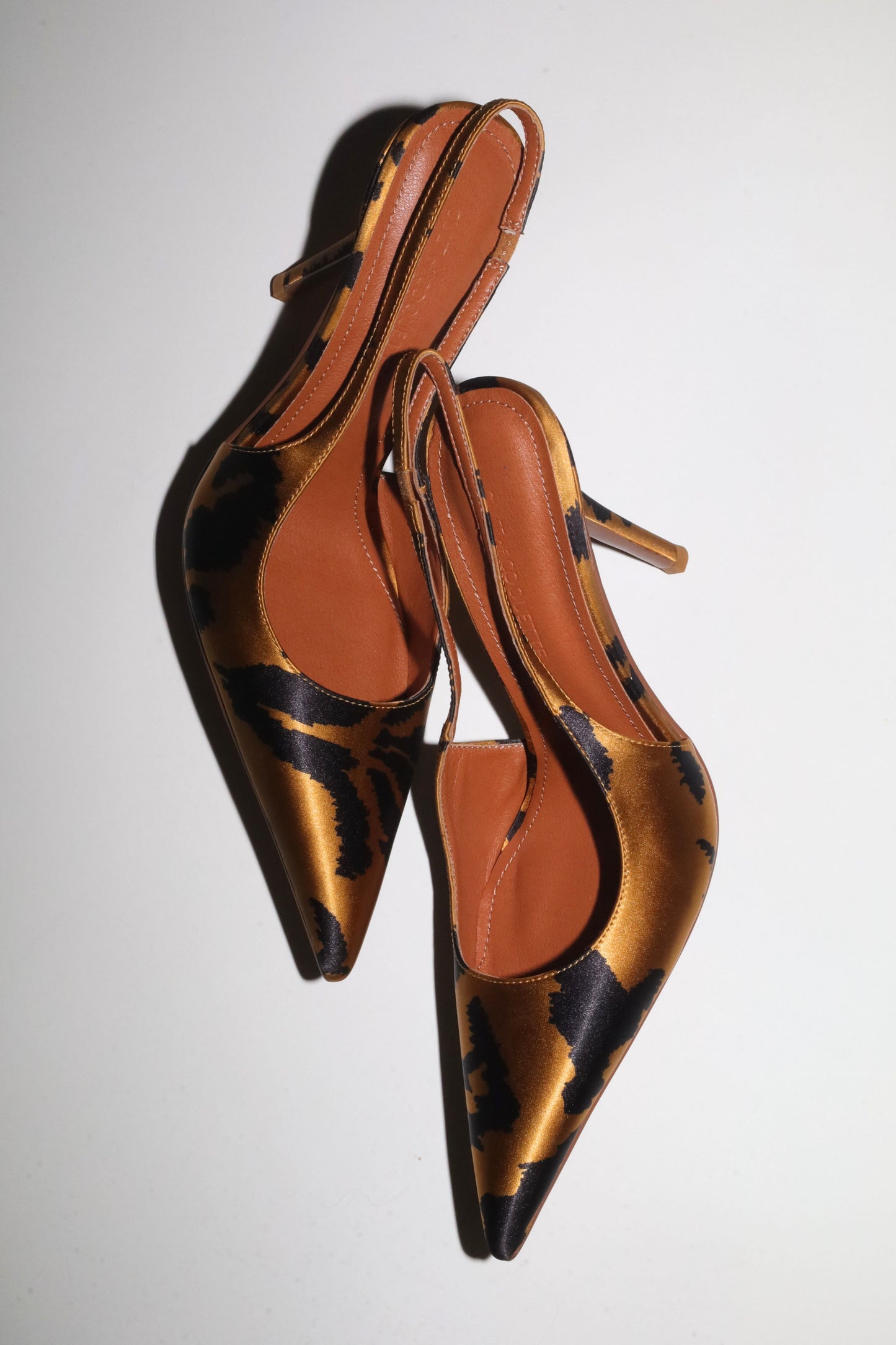 Kylie Tiger Satin Slingback 105 mm