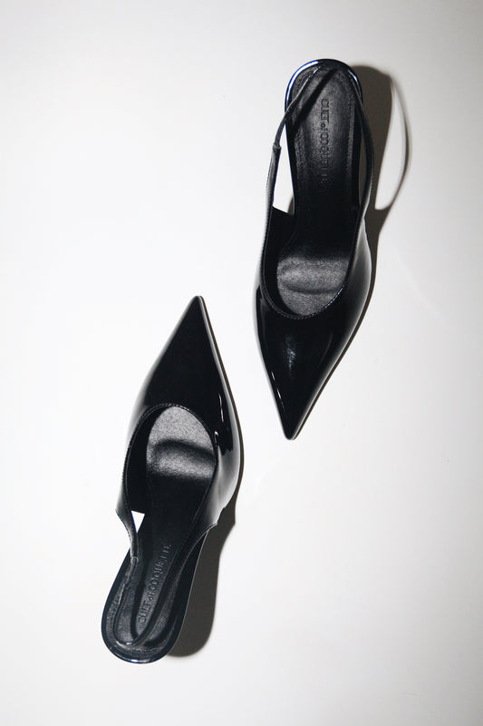 Alexandra Black Patent Slingback 100 mm
