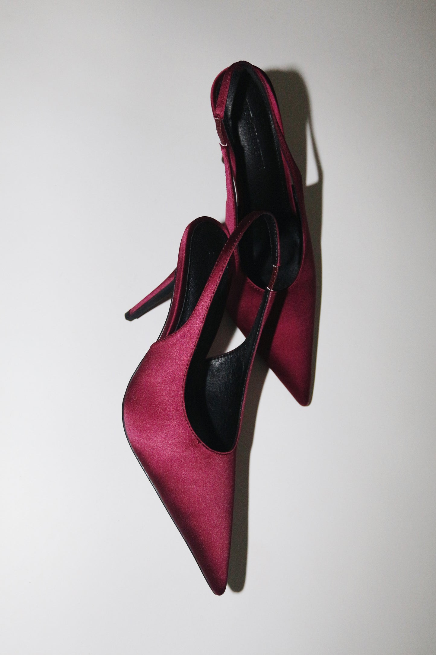 Alexandra Plum Satin Slingback 100 mm