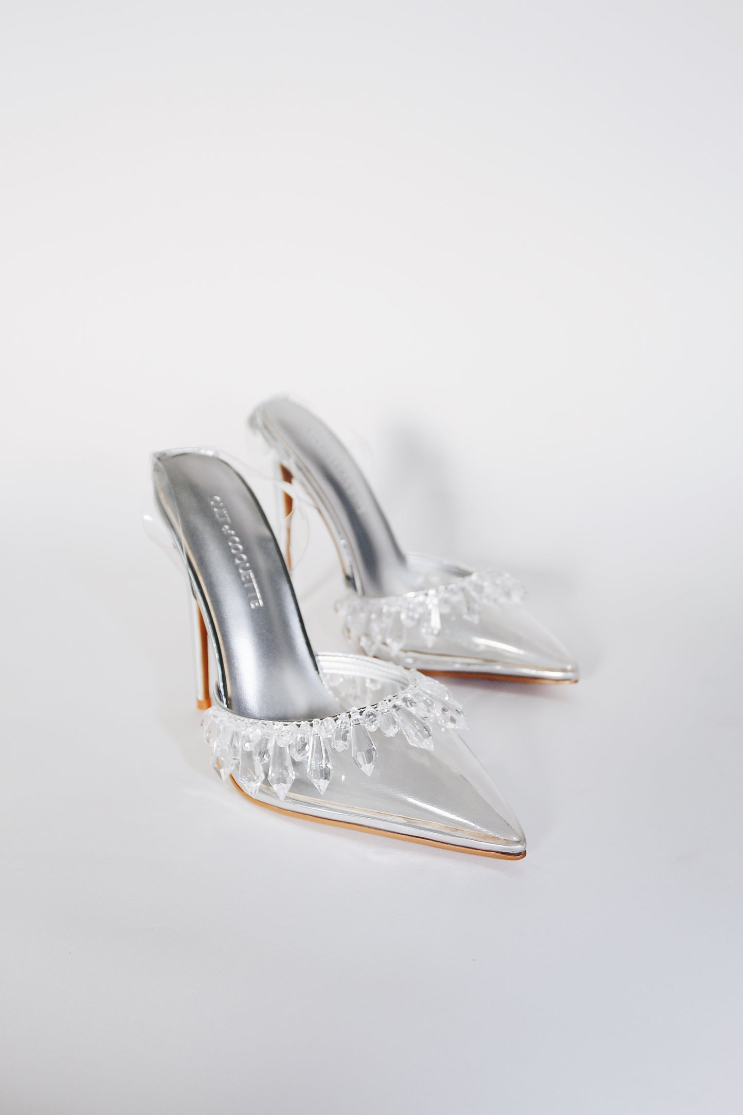 Candice Clear Drip Chandelier Slingback