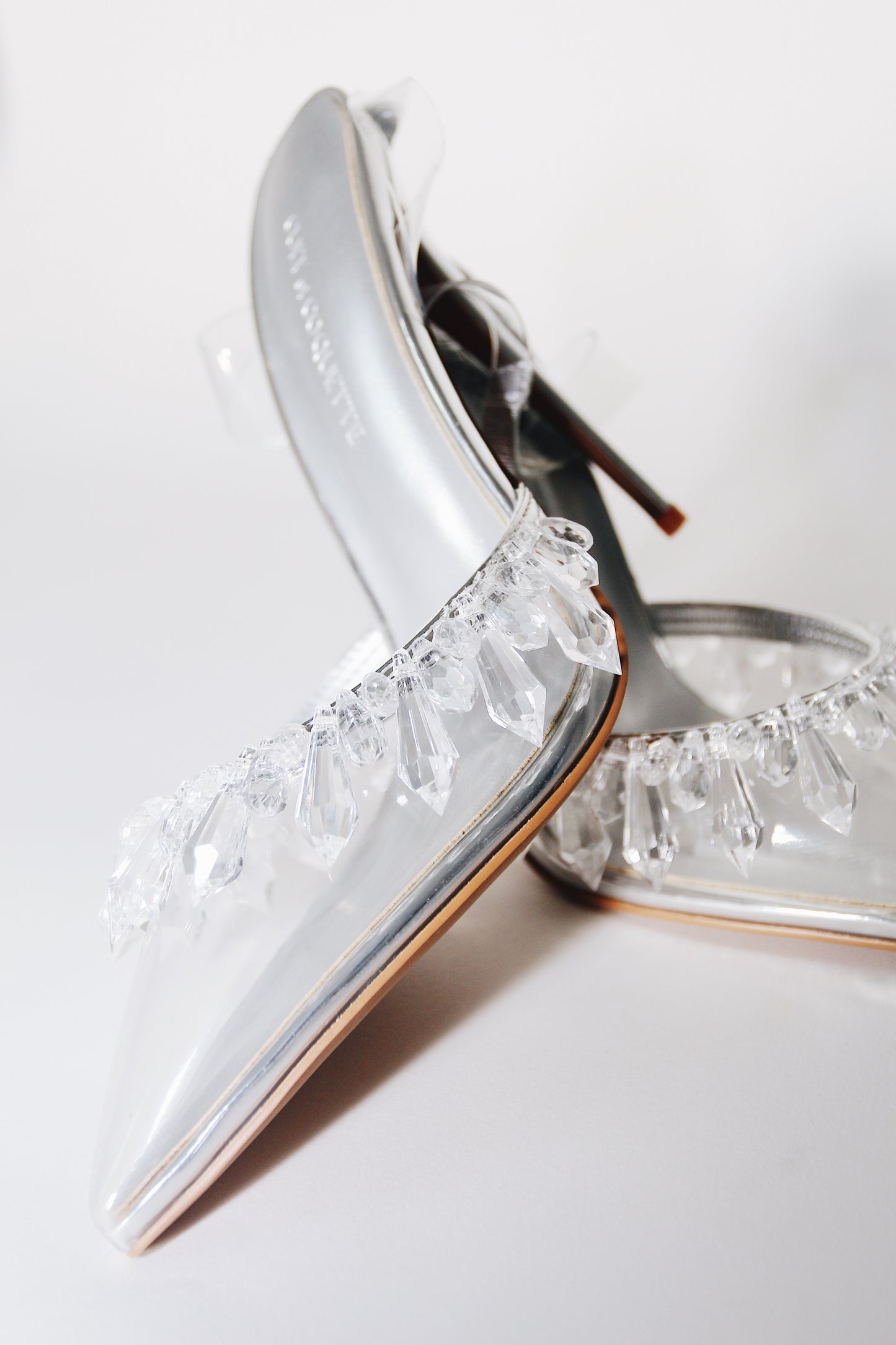 Candice Clear Drip Chandelier Slingback