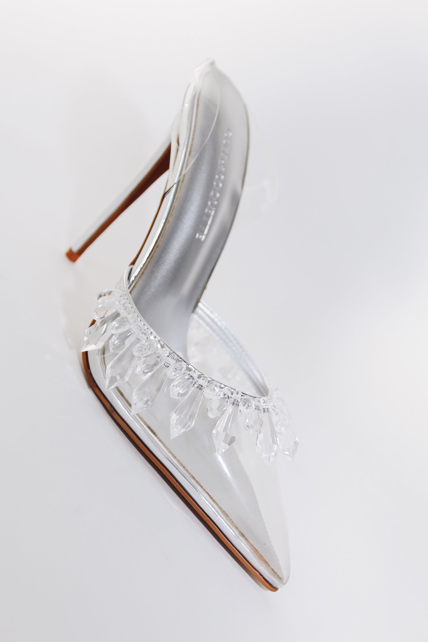 Candice Clear Drip Chandelier Slingback