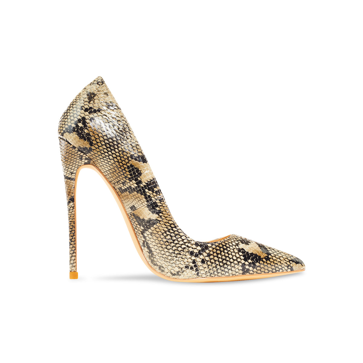 Gloria Beige Vegan Snake Pumps