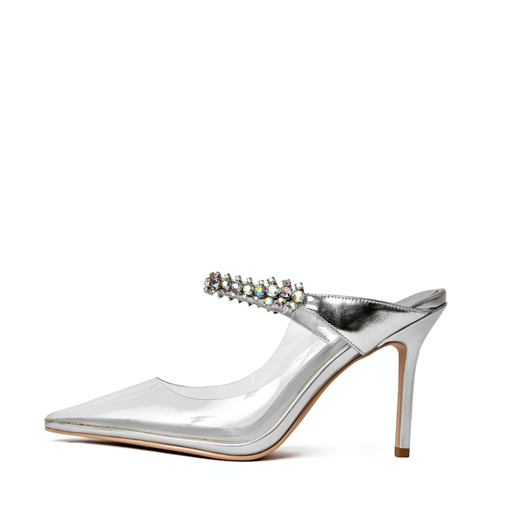 Josephine Clear Glass Mules – Cult of Coquette