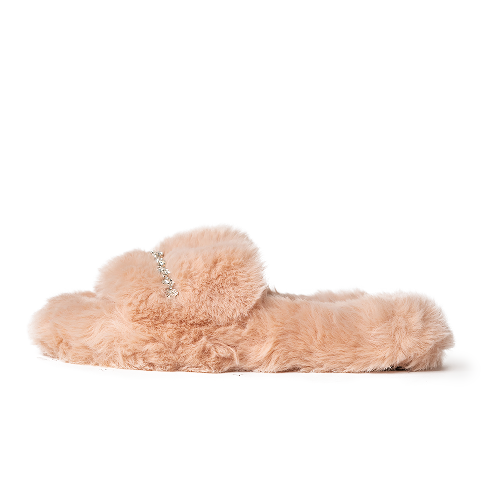 Faux Fur Slides