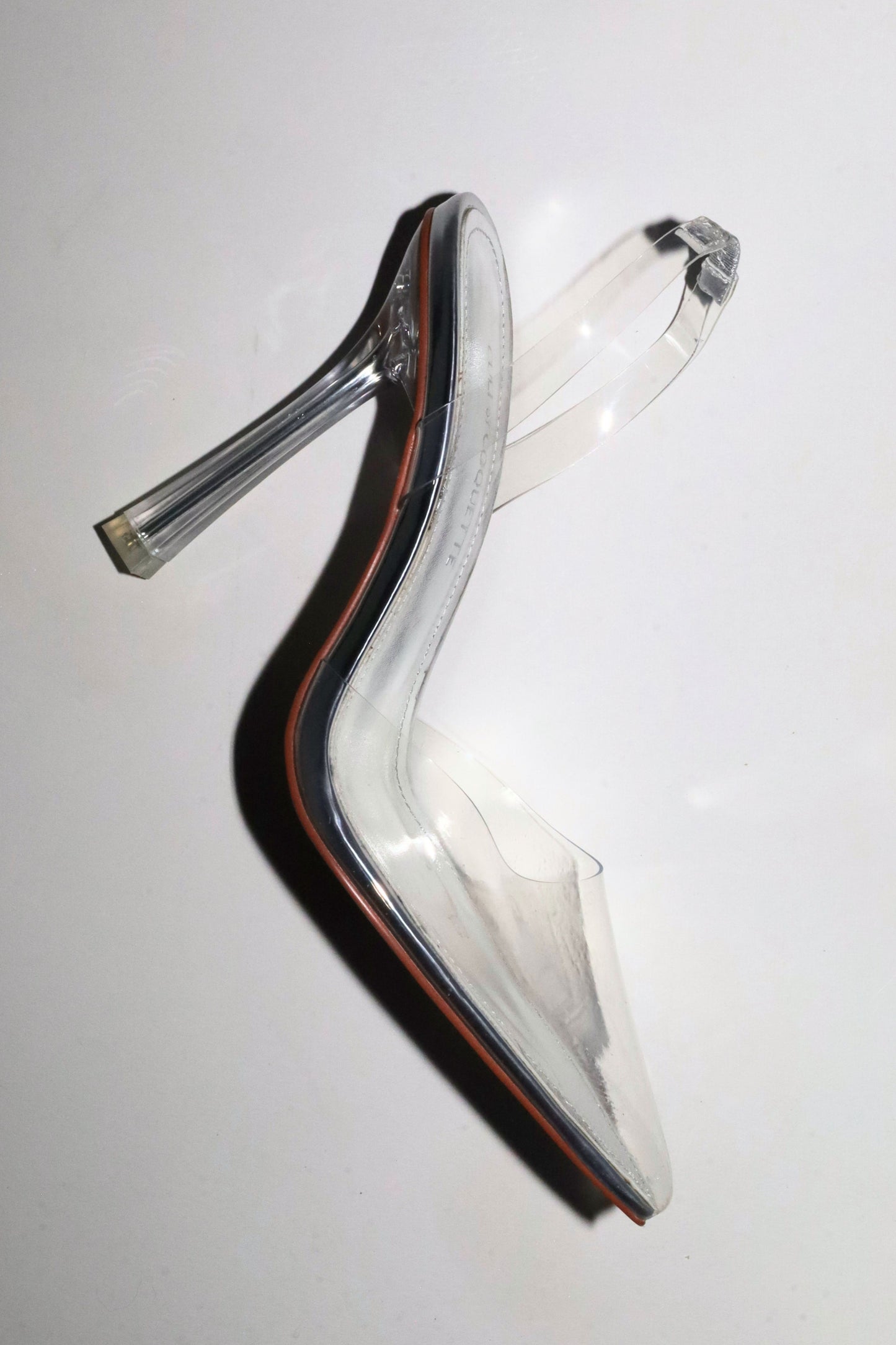 Madeline Clear Pointed Slingback Pumps 110 mm