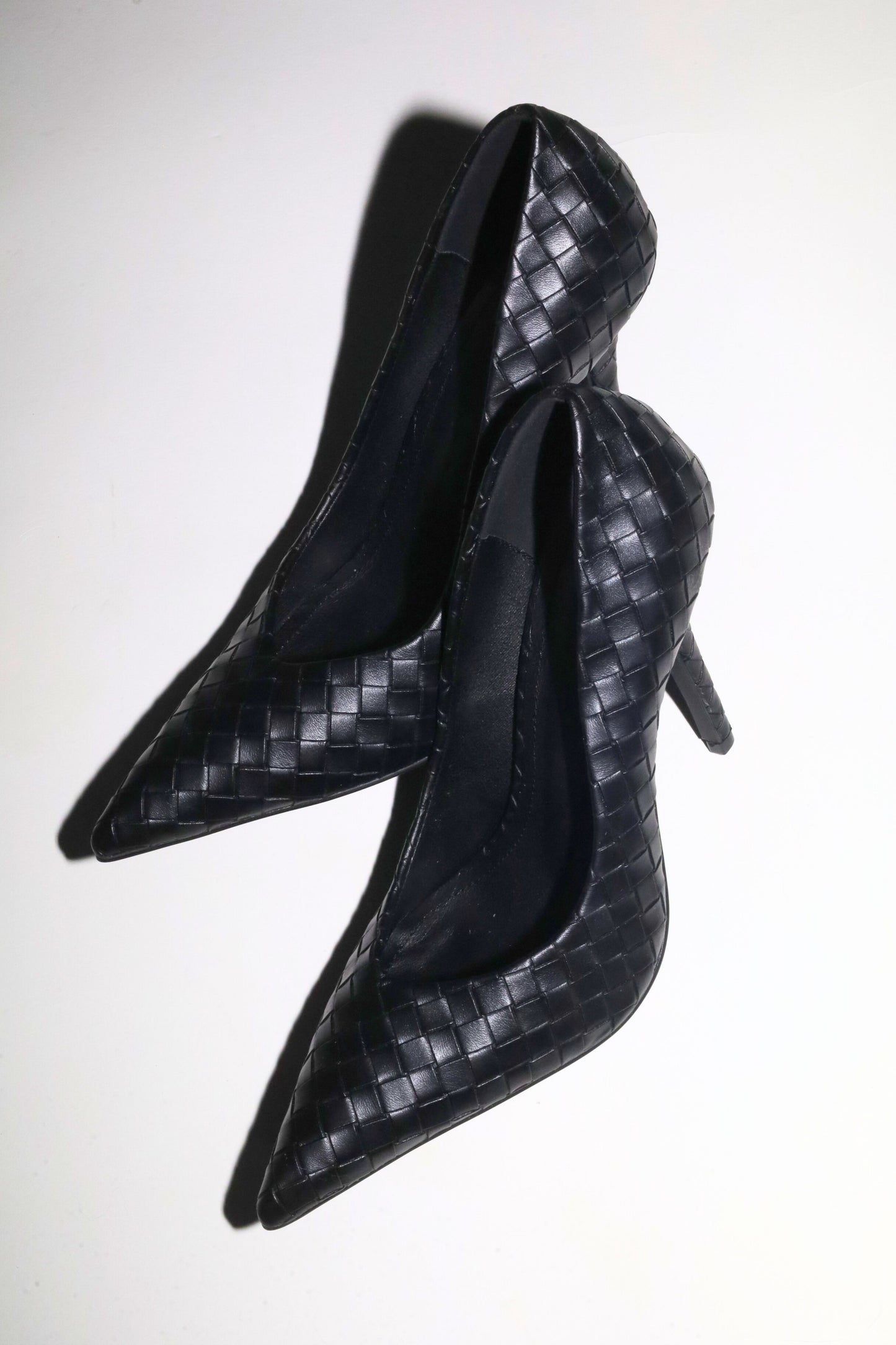 Chloe Black Woven Pumps 110 mm
