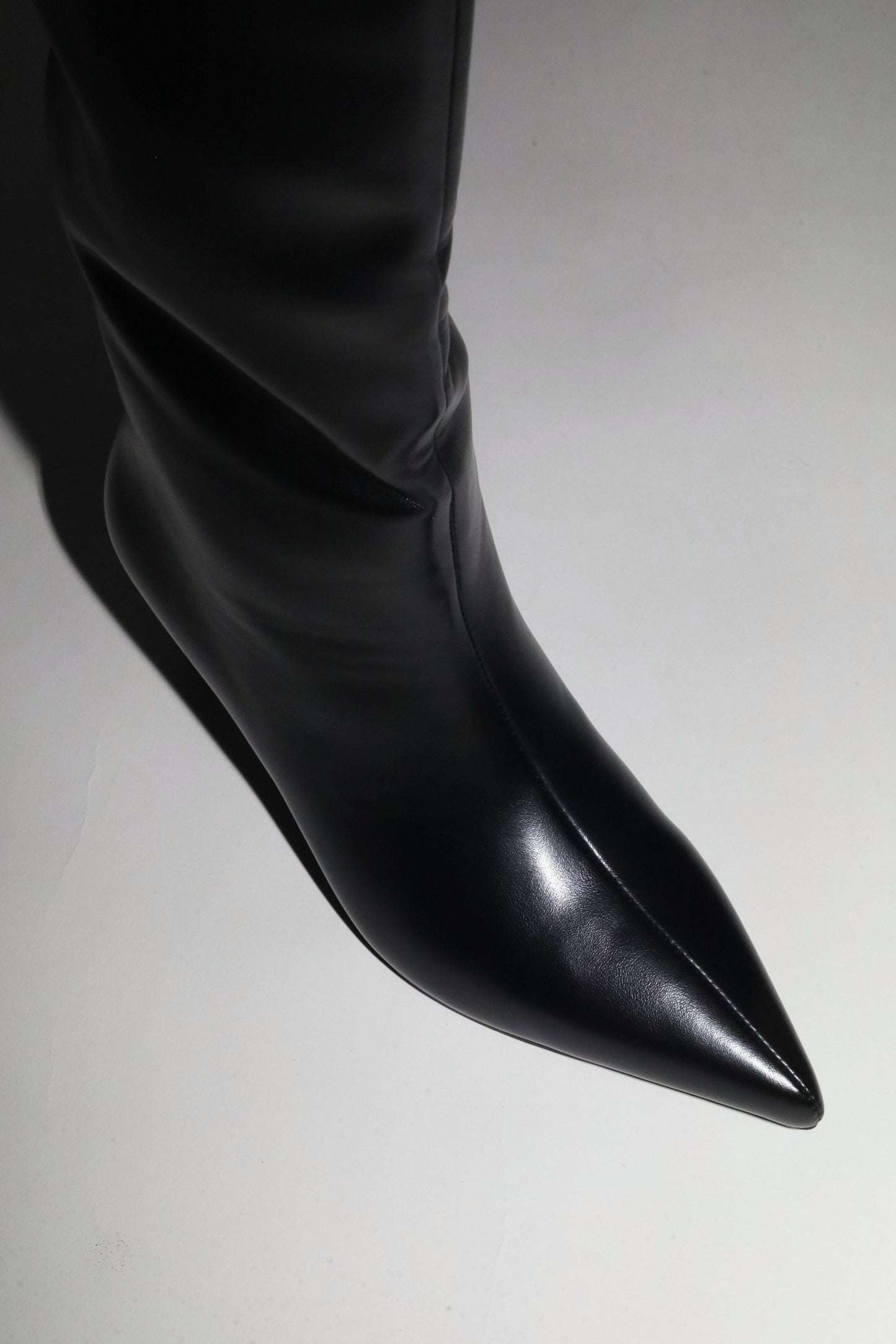 Tamara Black Vegan Leather Boots 50 mm