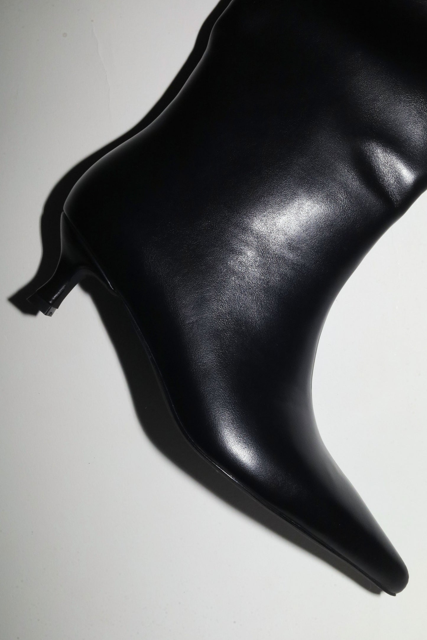 Tamara Black Vegan Leather Boots 50 mm