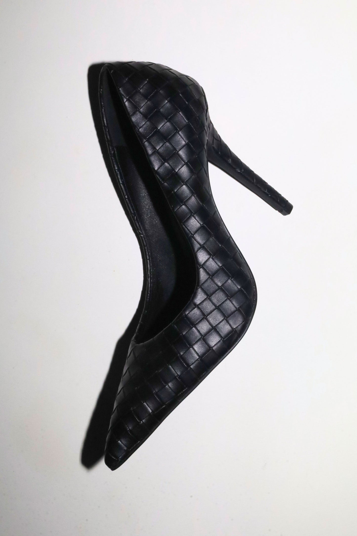 Chloe Black Woven Pumps 110 mm