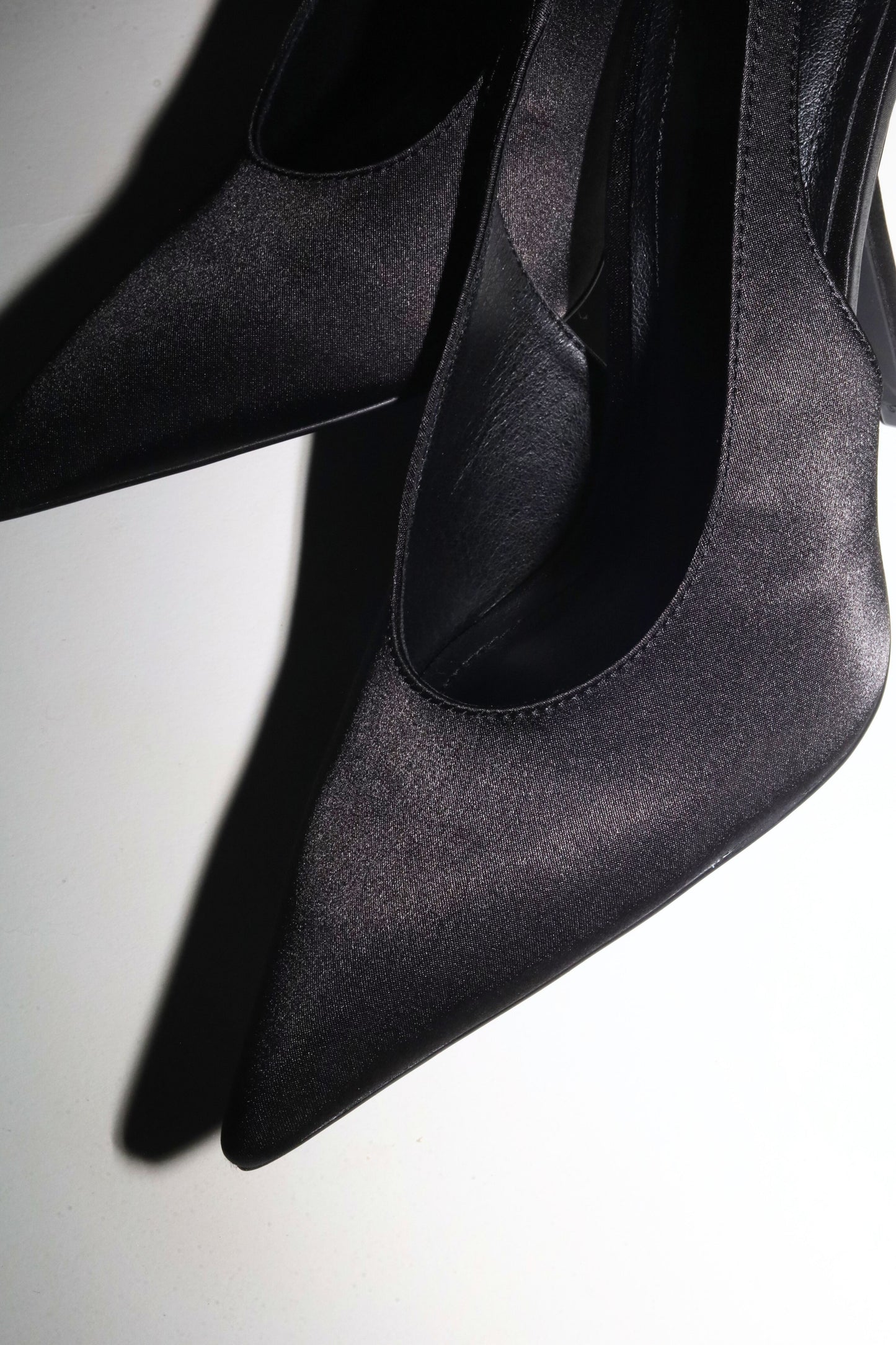 Alexandra Black Satin Slingback 110 mm