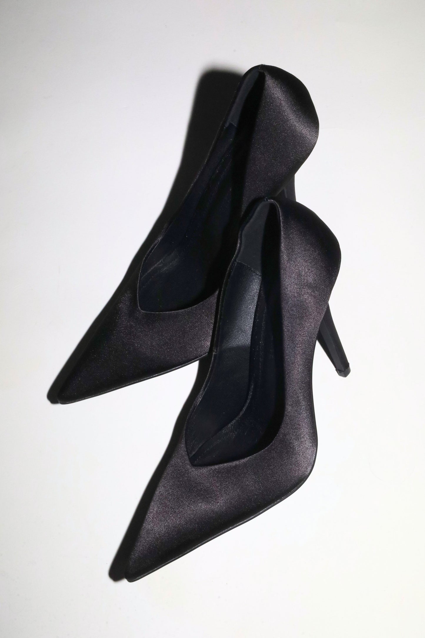 Chloe Black Satin Pumps 110 mm