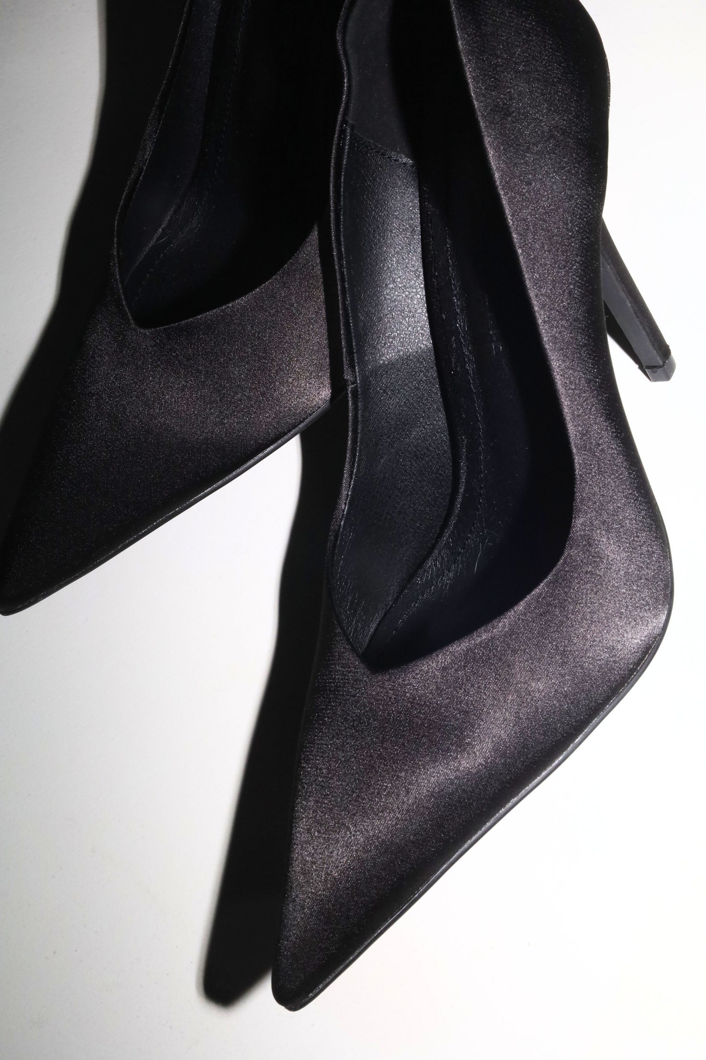 Chloe Black Satin Pumps 110 mm