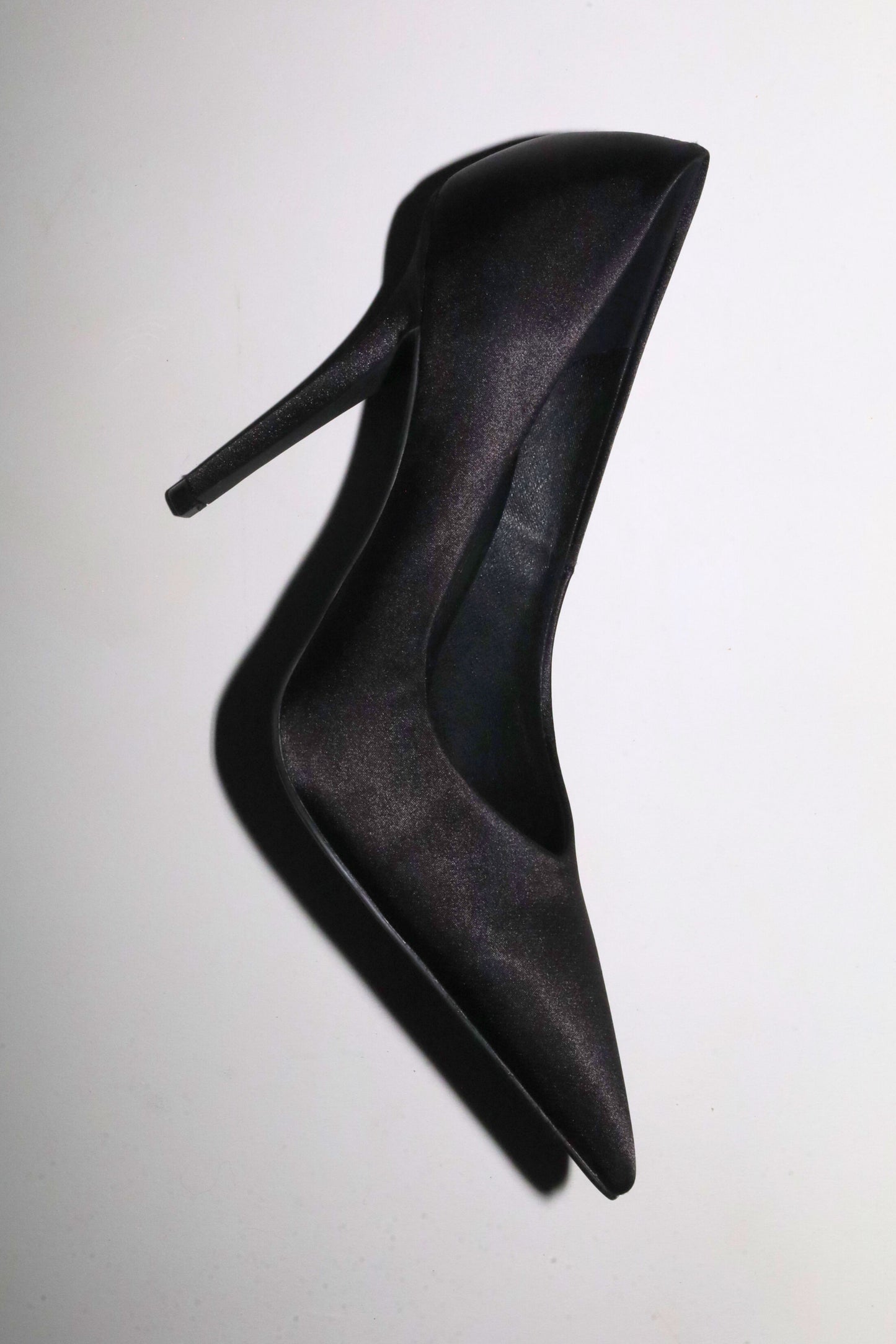 Chloe Black Satin Pumps 110 mm