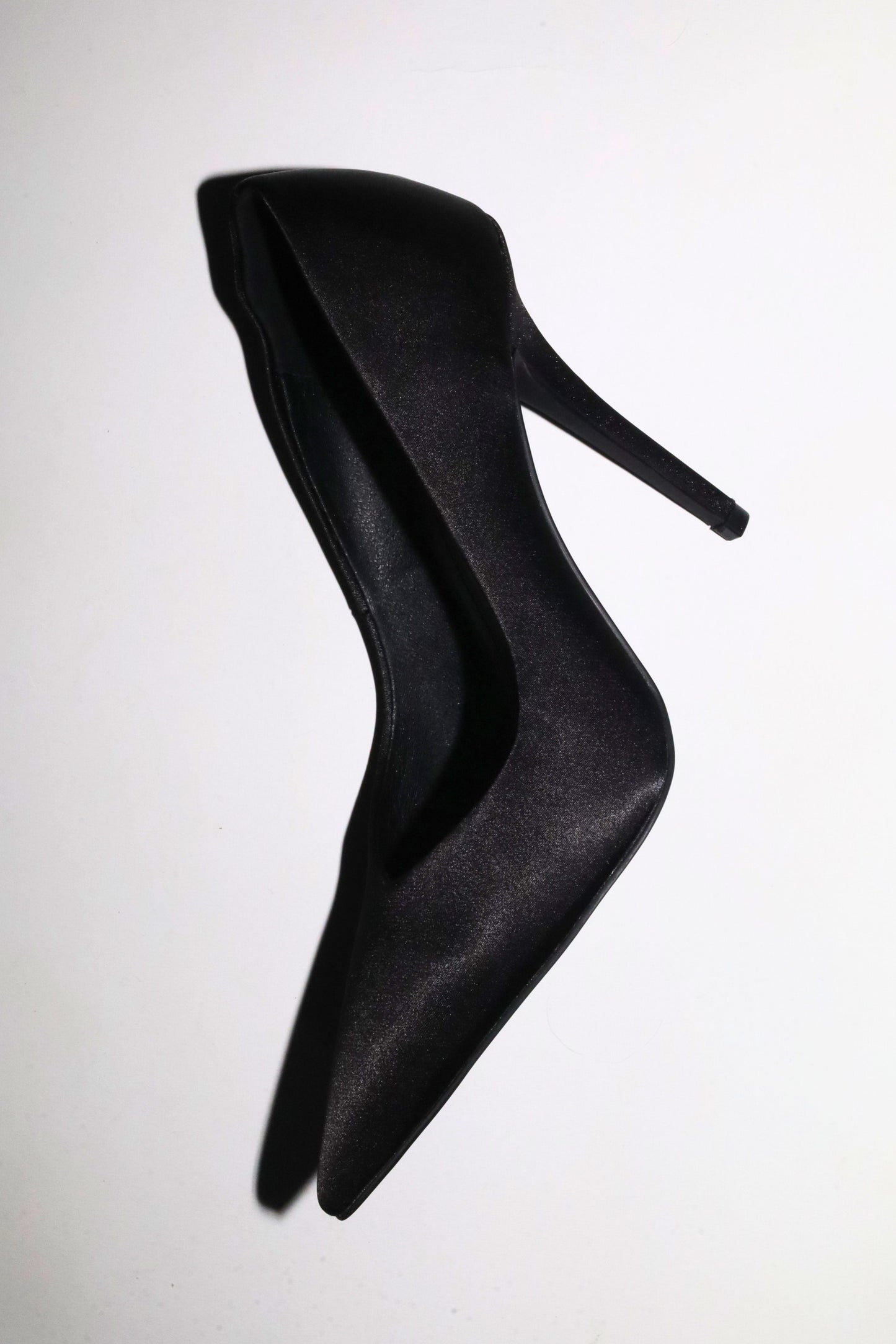 Chloe Black Satin Pumps 110 mm