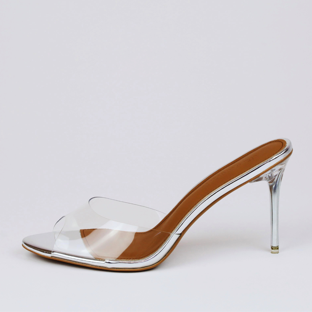 Lori Glass Slipper Mules 90 mm