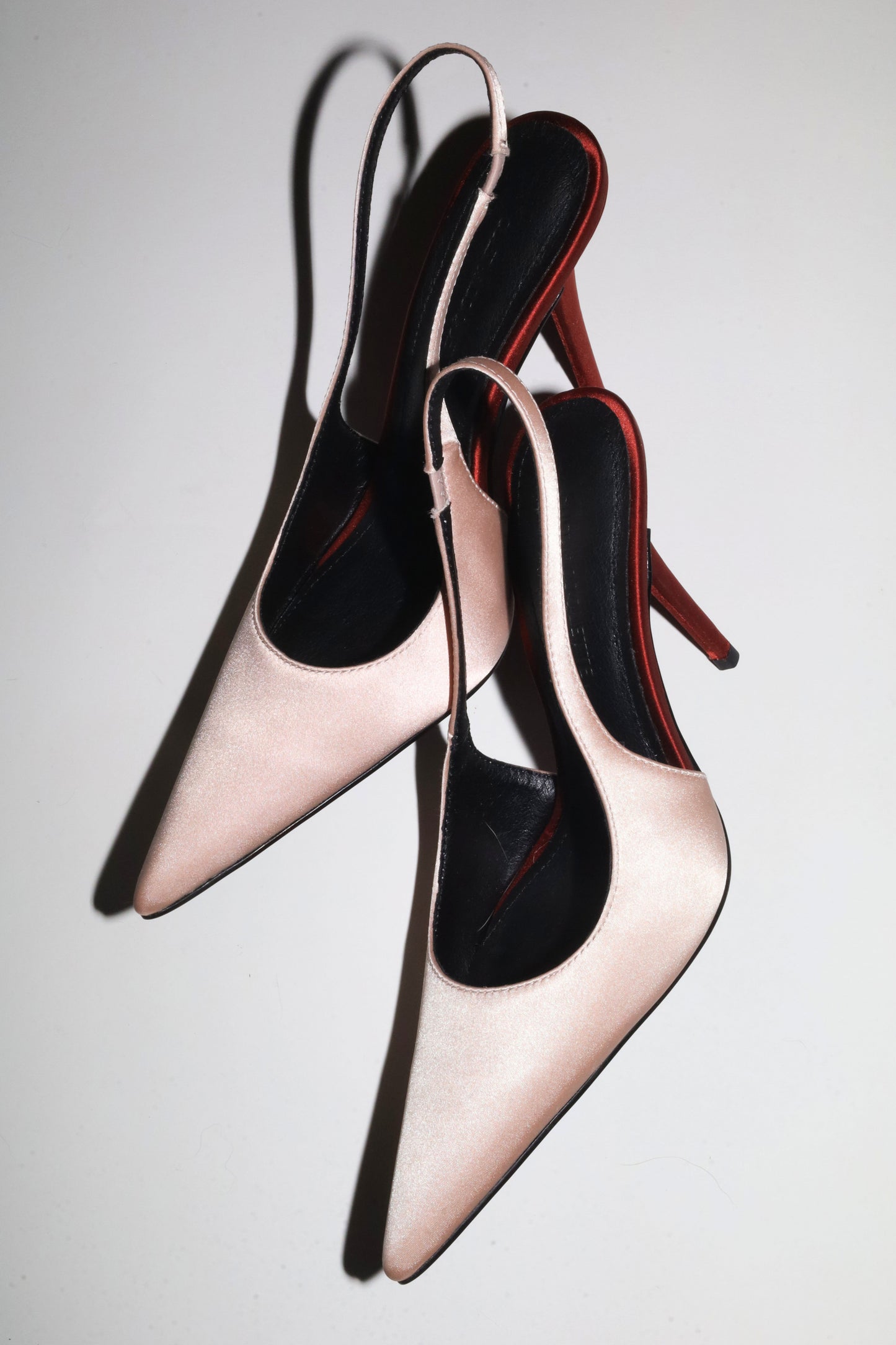 Kylie Blush Satin Slingback 105 mm