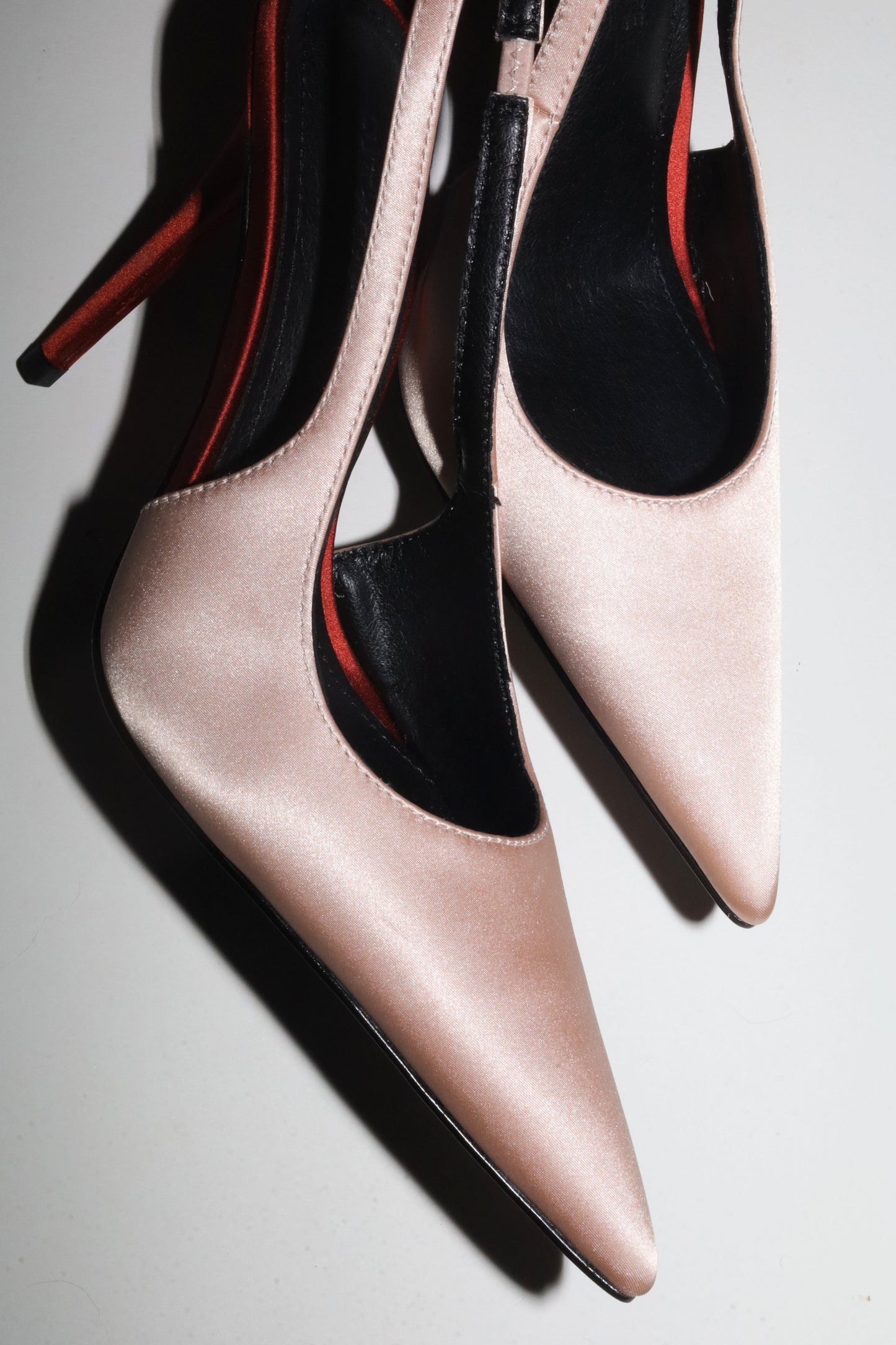 Kylie Blush Satin Slingback 105 mm