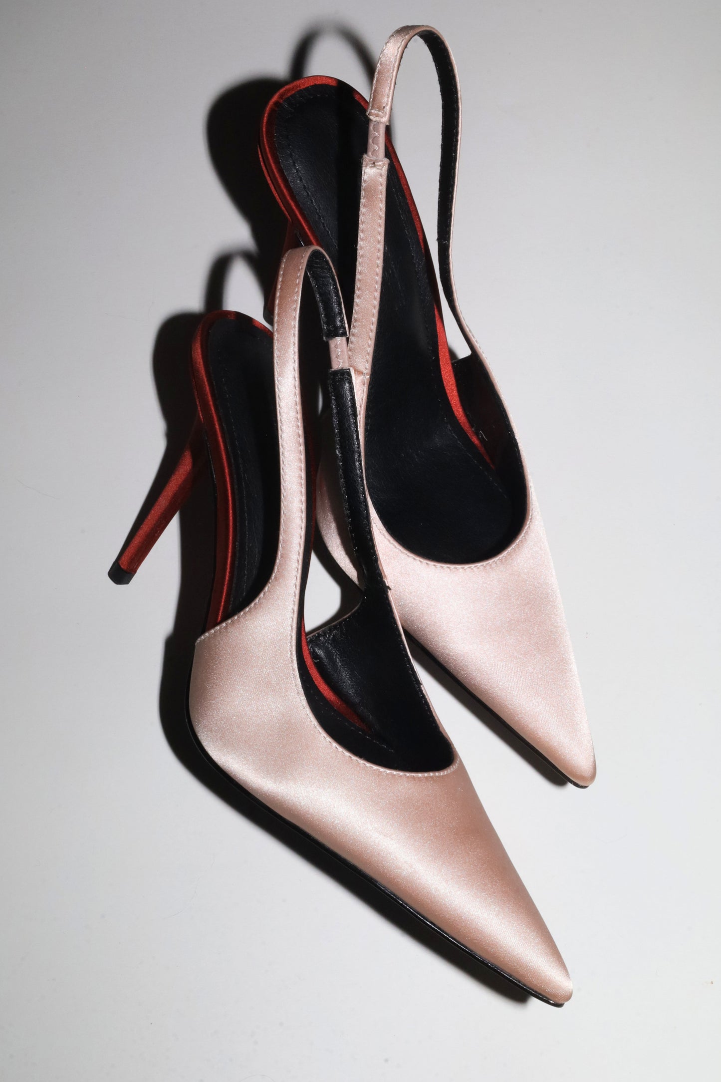 Kylie Blush Satin Slingback 105 mm
