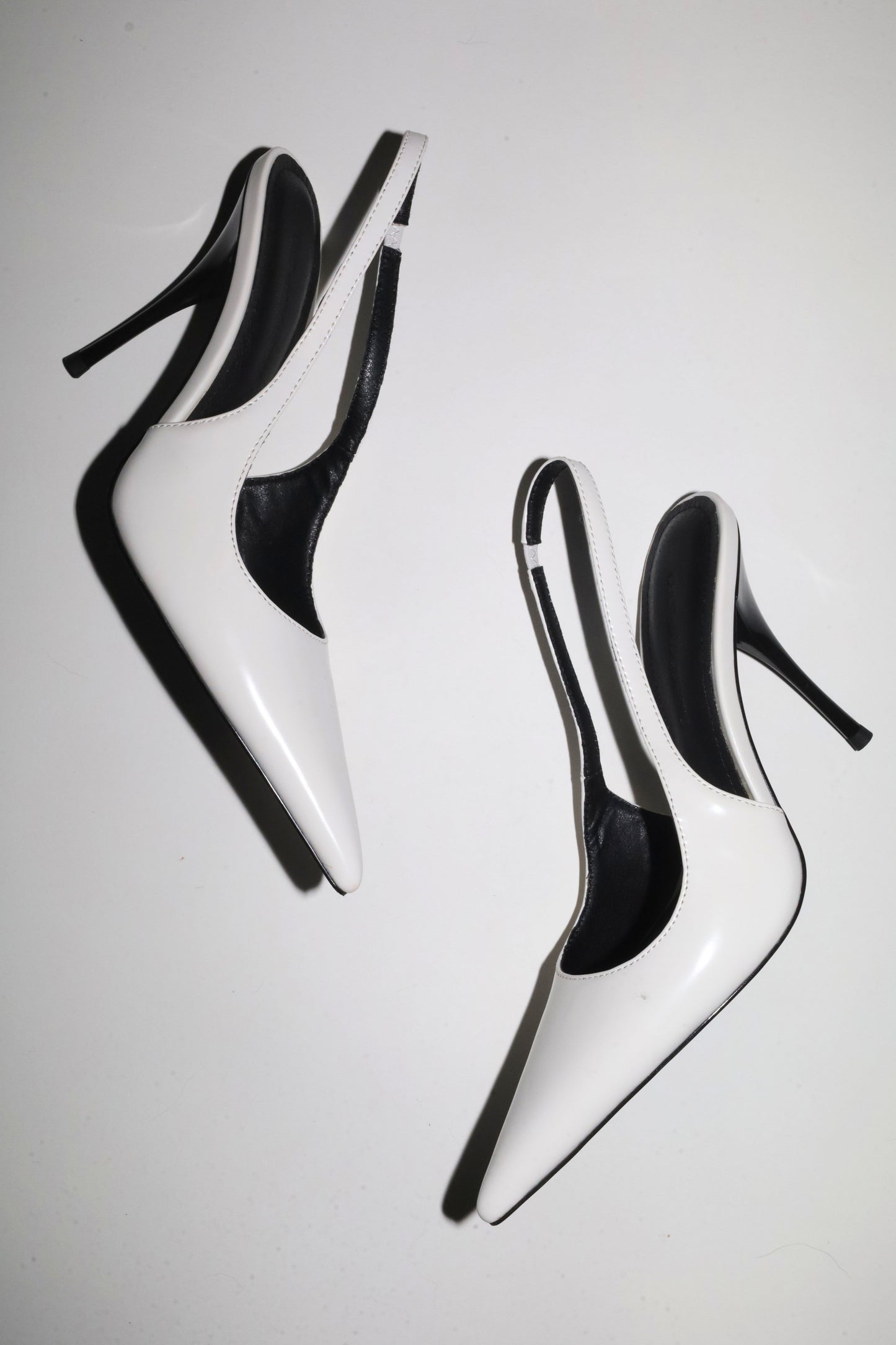 Kylie White Matte Patent Slingback 105 mm