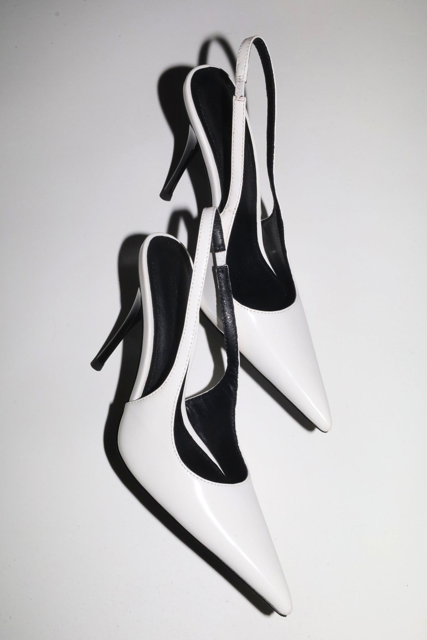 Kylie White Matte Patent Slingback 105 mm