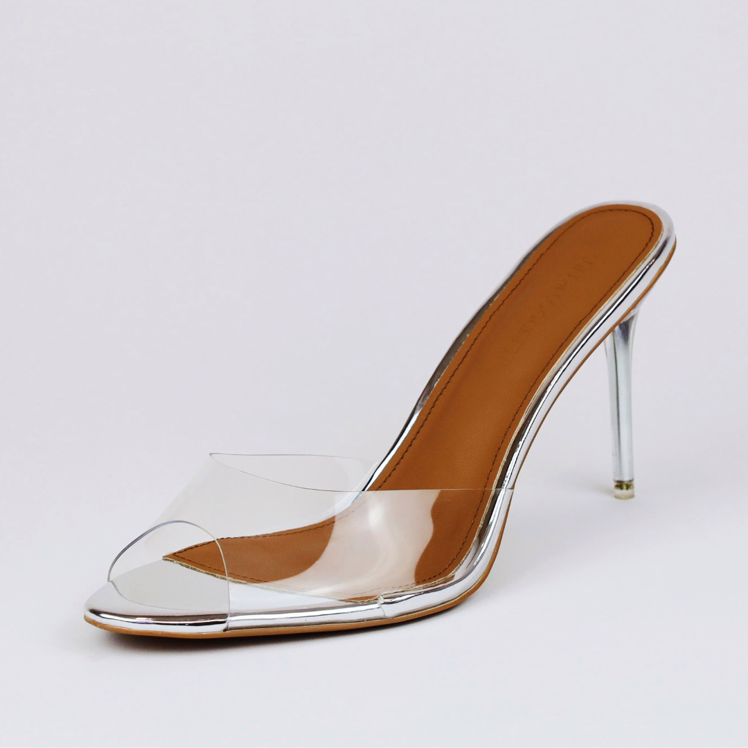 Lori Glass Slipper Mules 90 mm