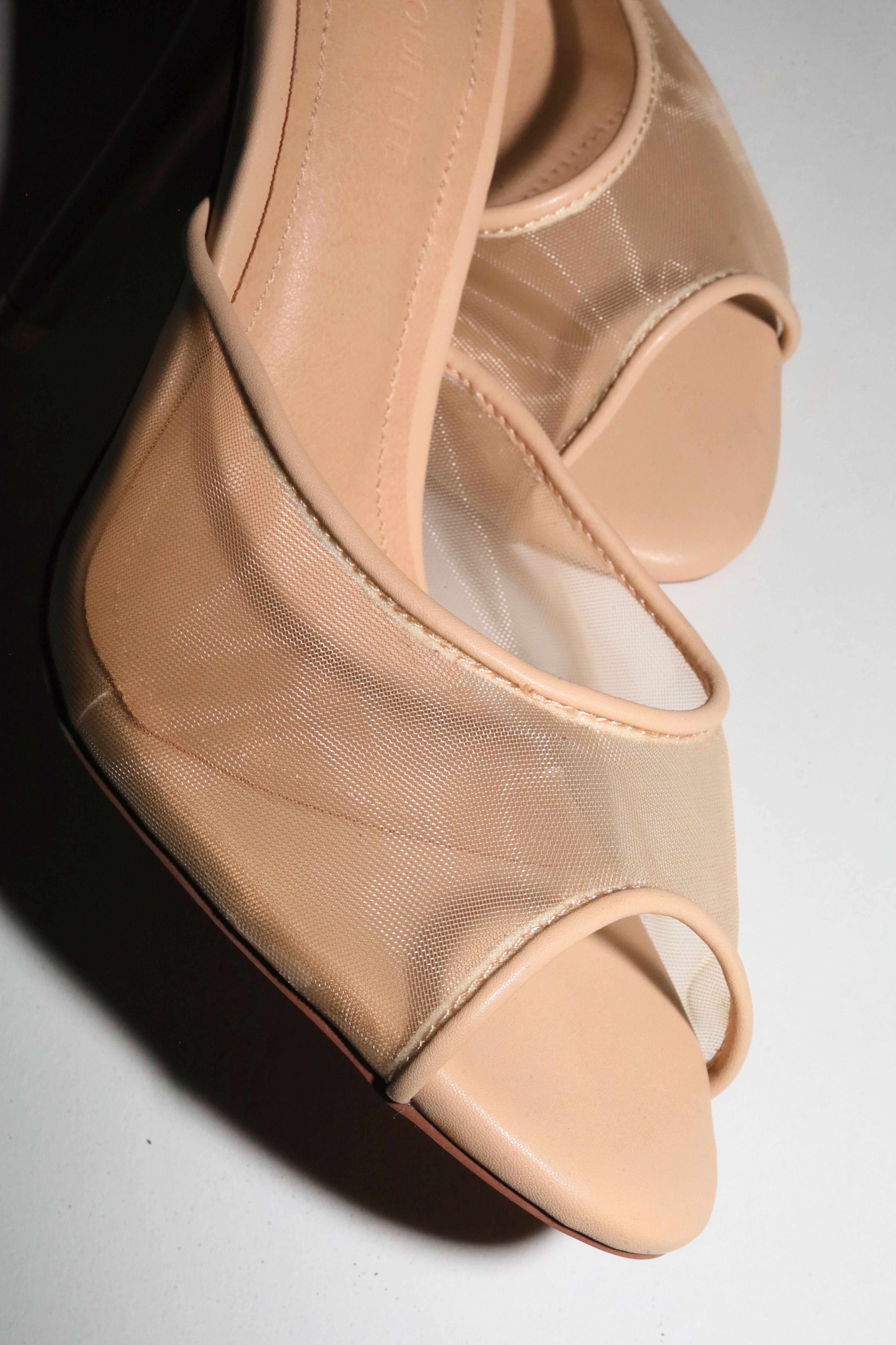 Ford Nude Mesh Open Toe Mules – Cult of Coquette