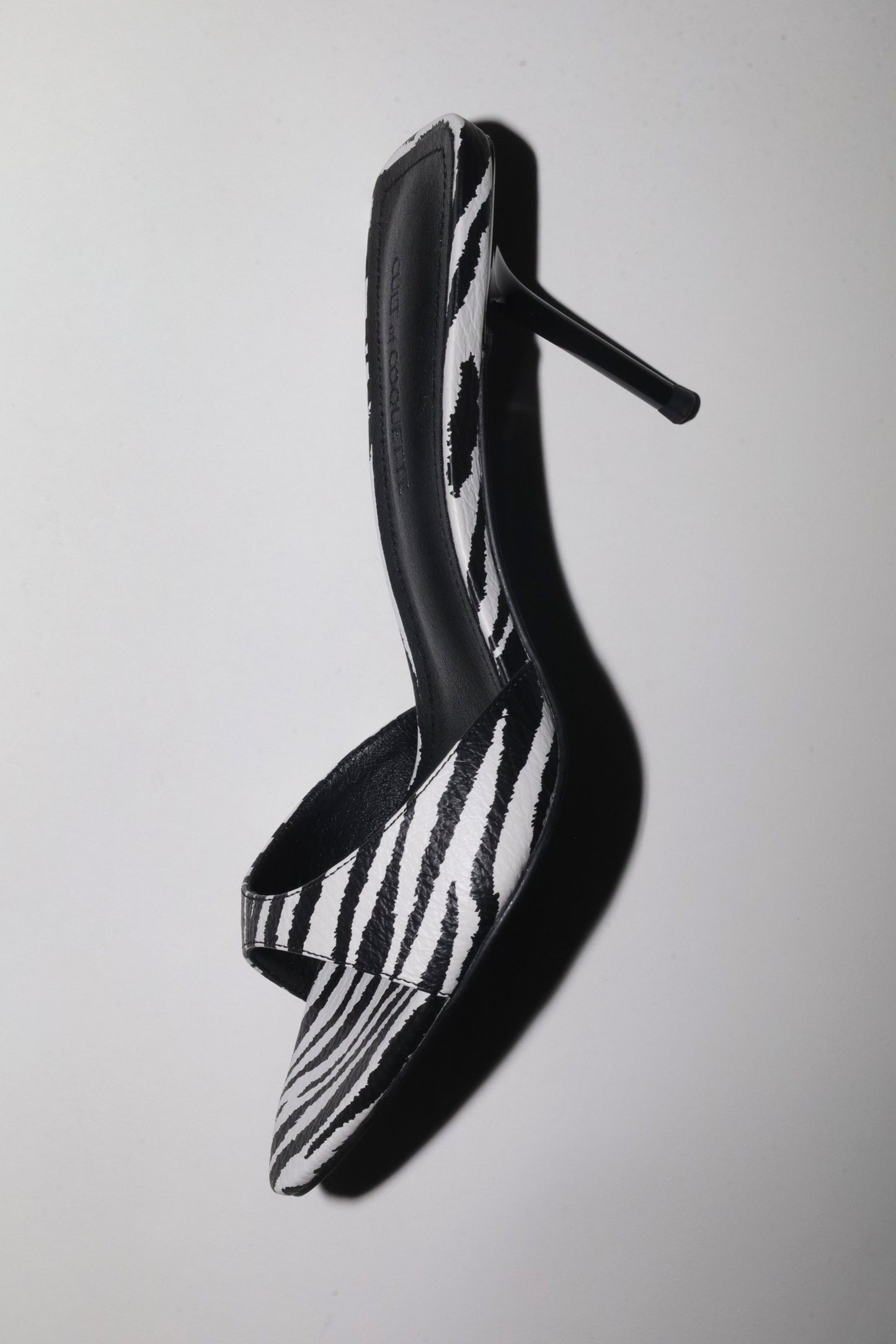 Zena Zebra Vegan Mules 80 mm