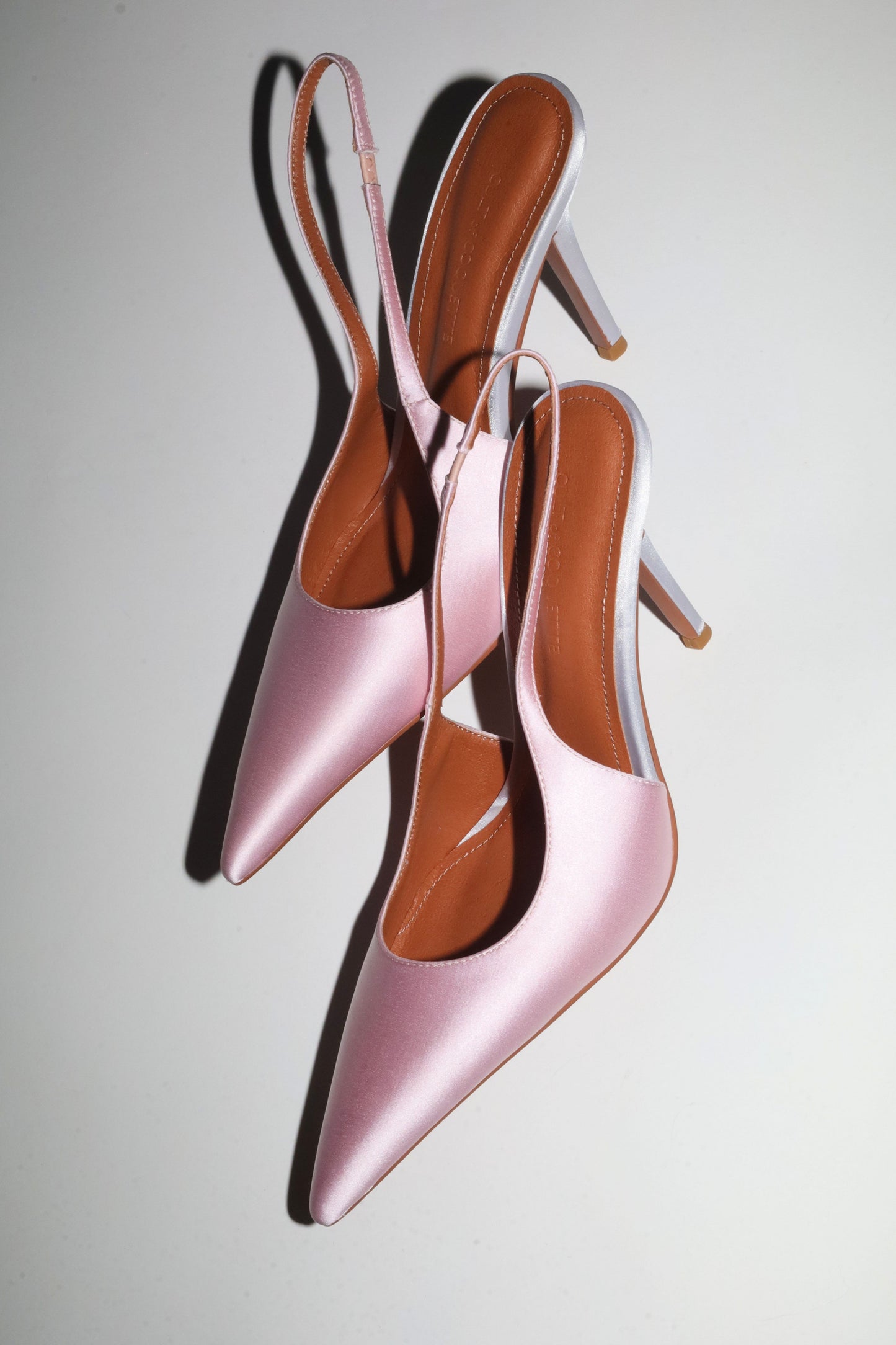 Kylie Pink Satin Slingback 105 mm