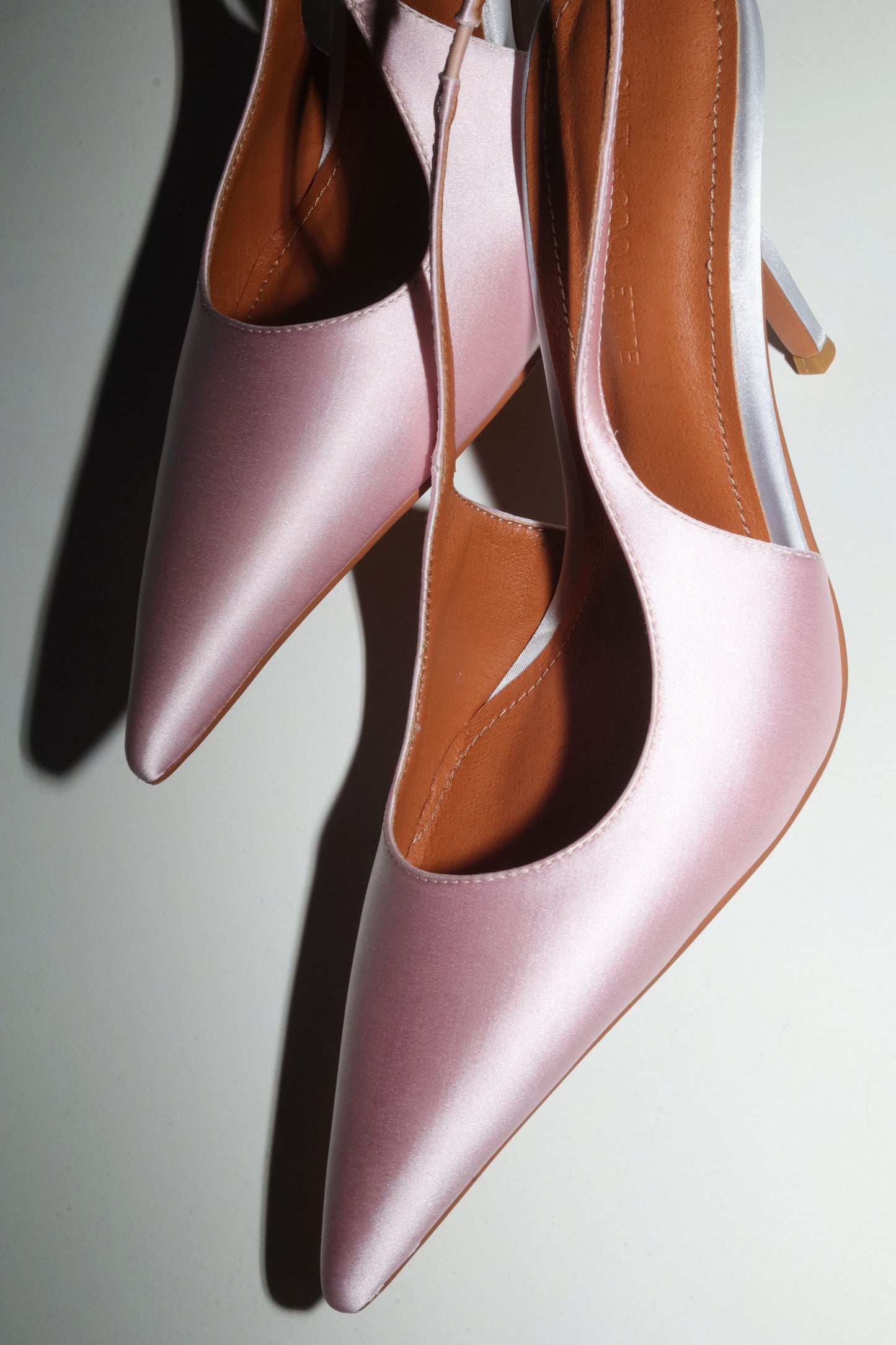 Kylie Pink Satin Slingback 105 mm