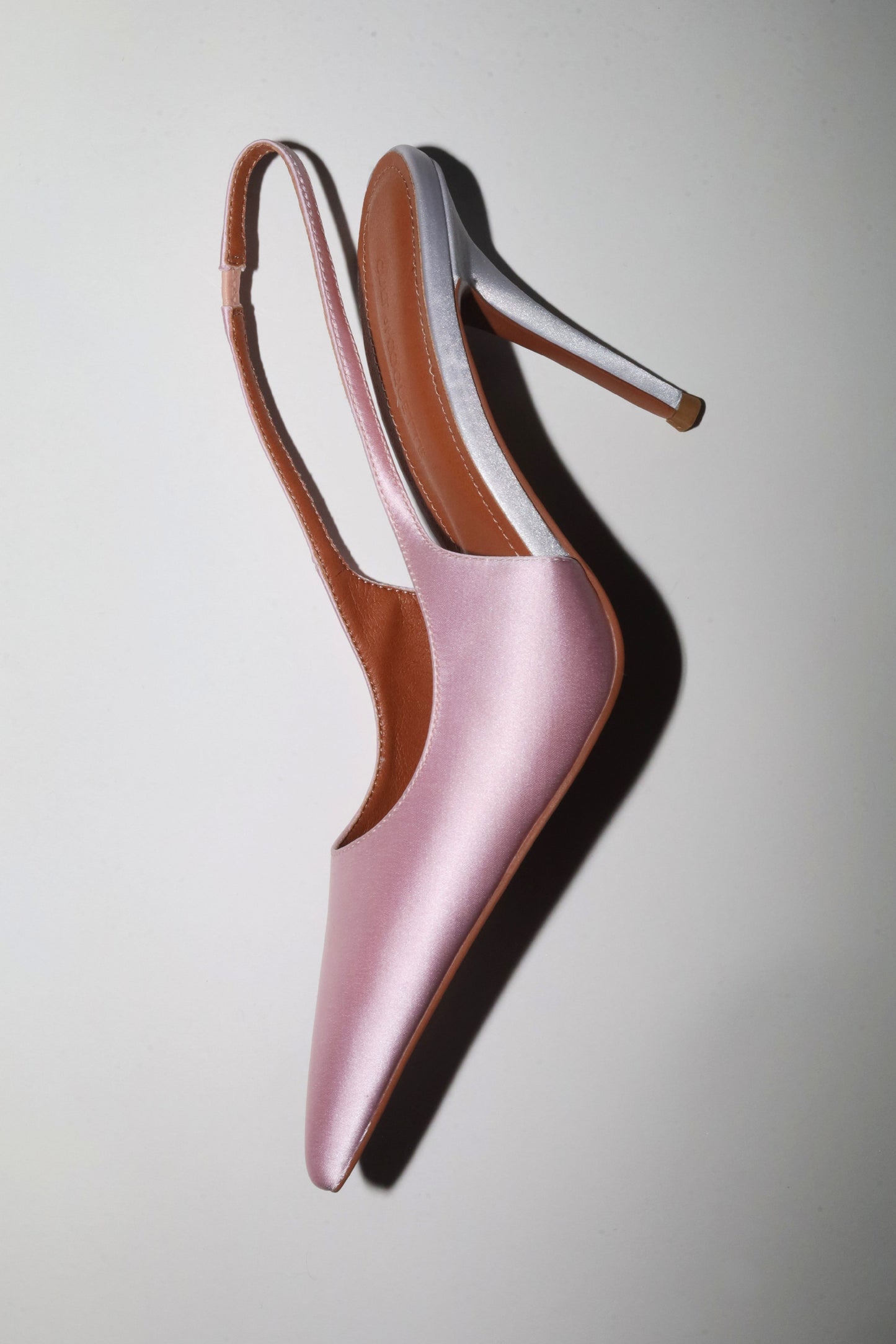 Kylie Pink Satin Slingback 105 mm