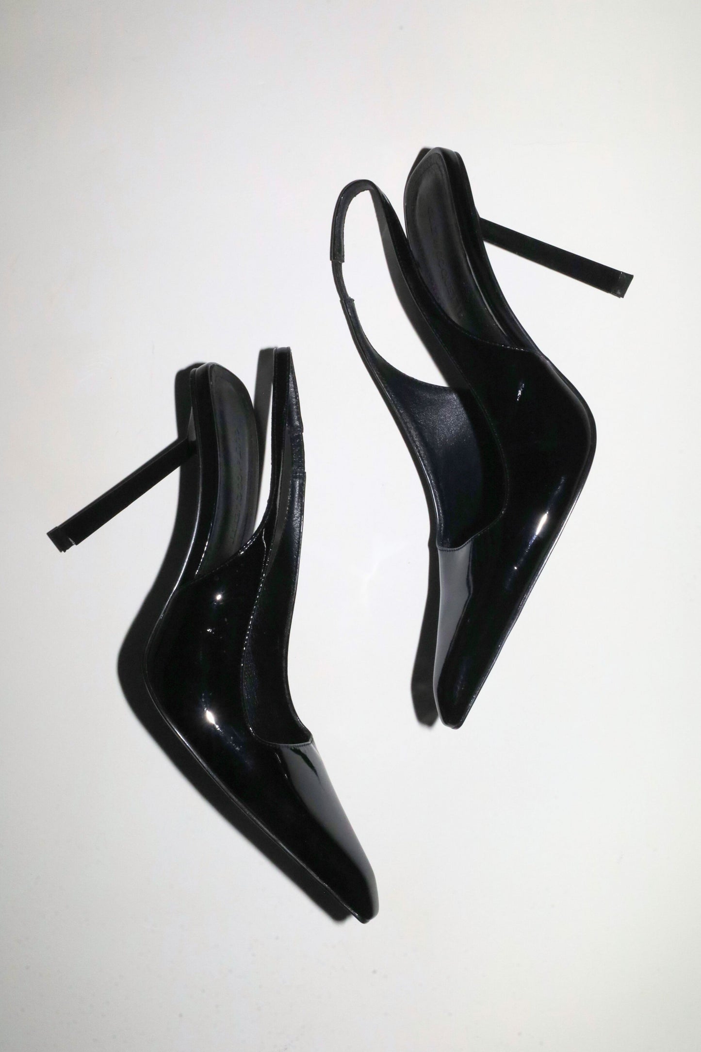 Stella Black Patent Slingback Pump 110 mm