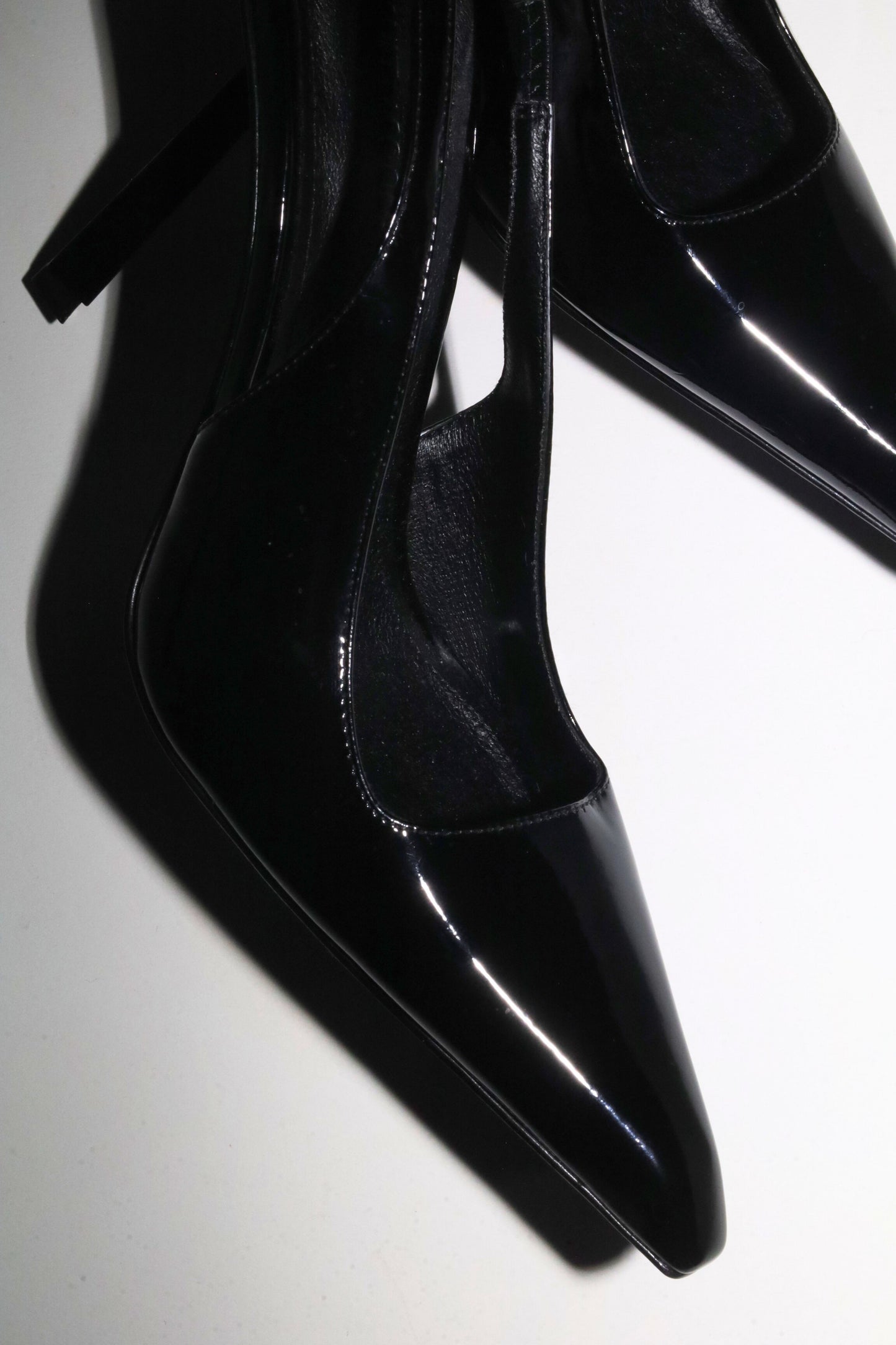 Stella Black Patent Slingback Pump 110 mm
