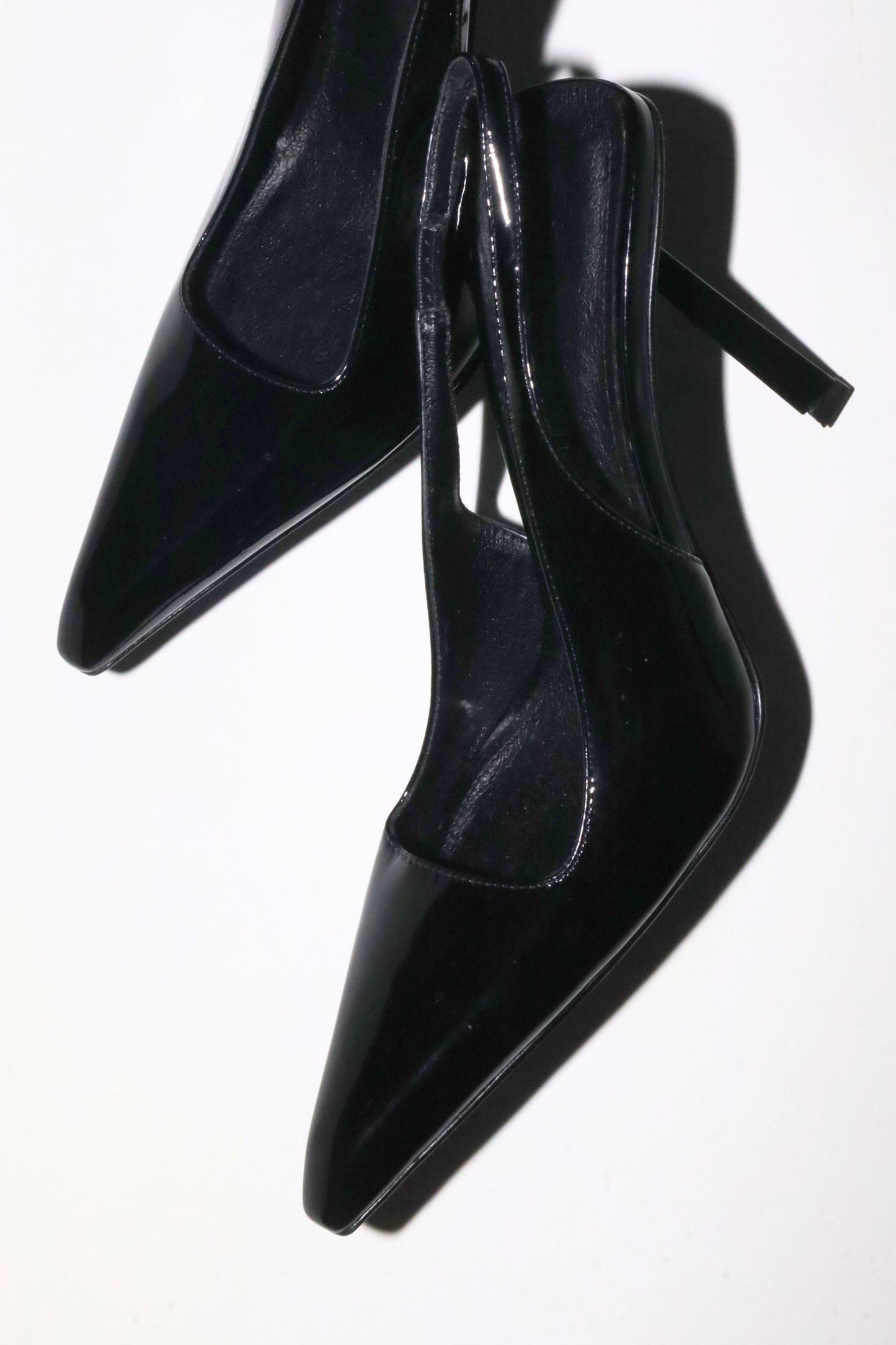 Stella Black Patent Slingback Pump 110 mm