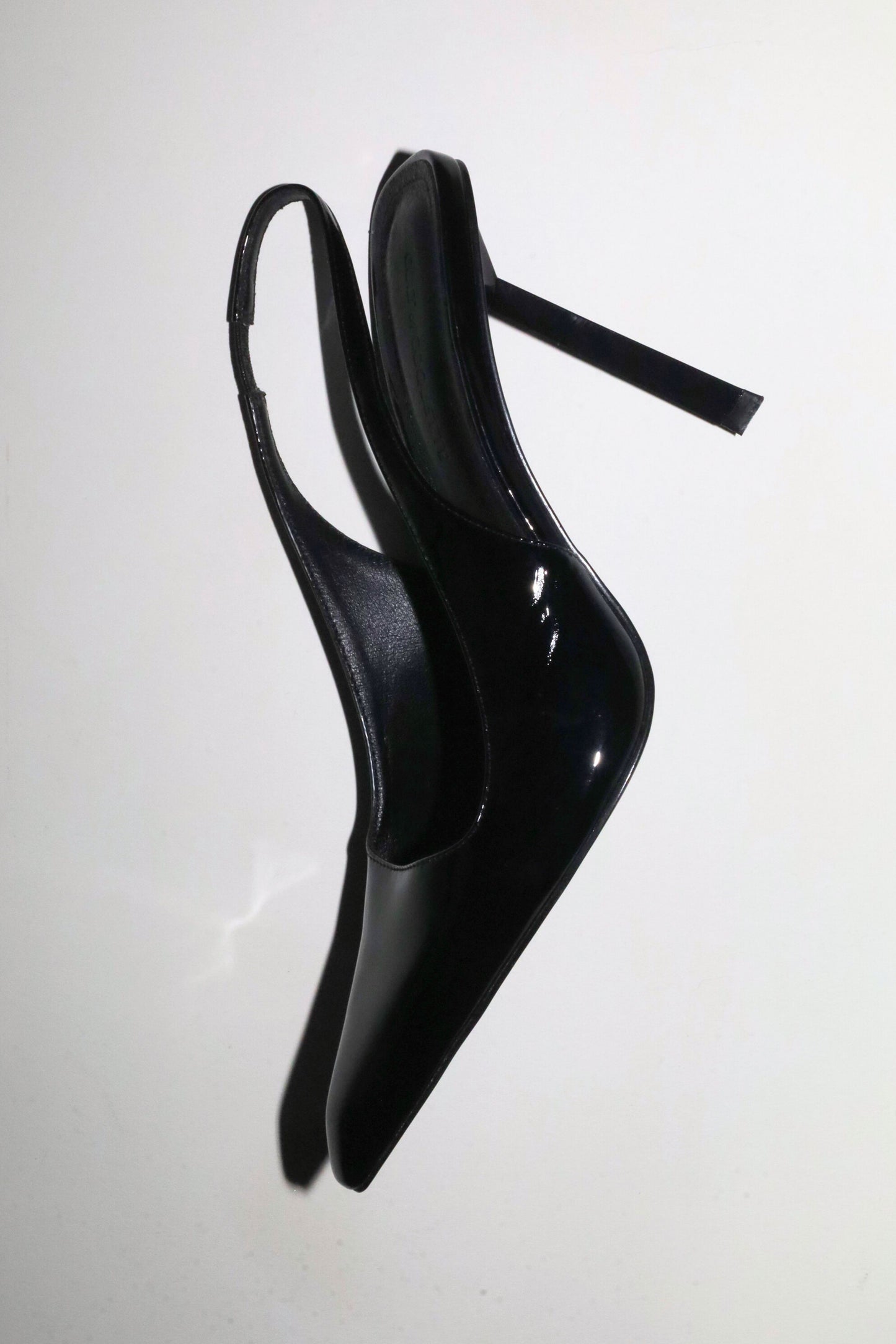 Stella Black Patent Slingback Pump 110 mm
