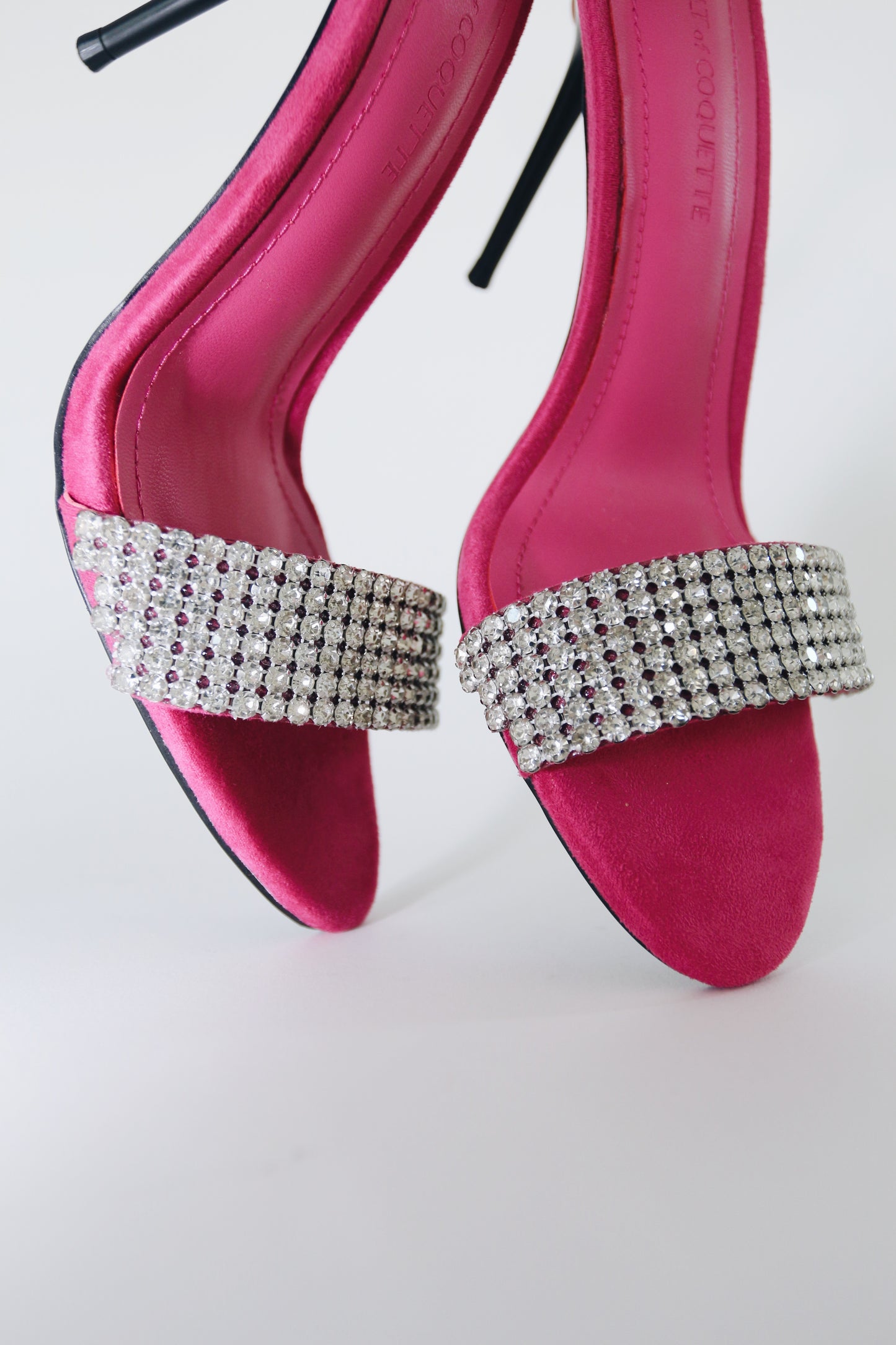 Nadine Fuchsia Crystal Mules