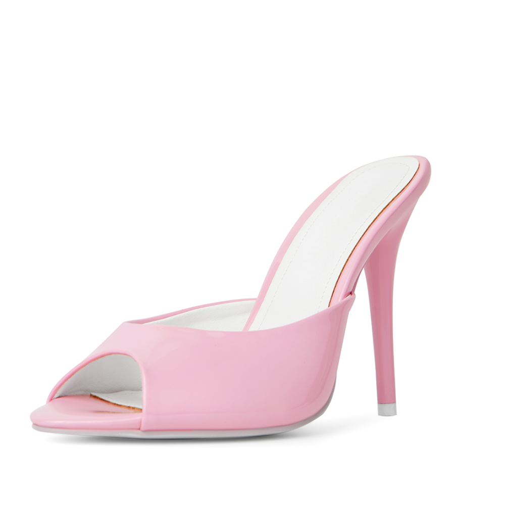 Pink mules hot sale