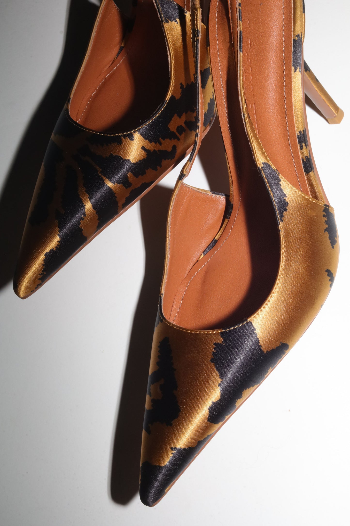 Kylie Tiger Satin Slingback 105 mm