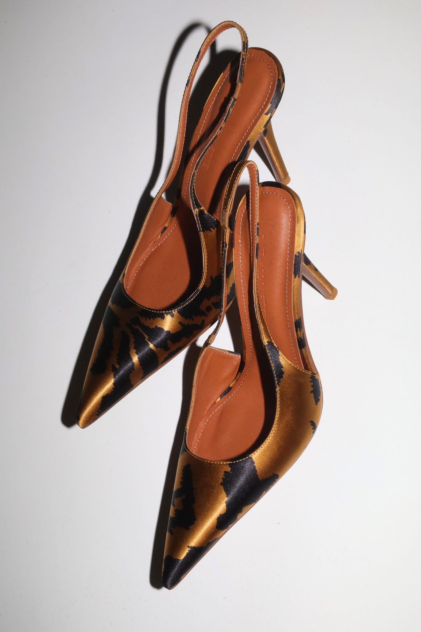 Kylie Tiger Satin Slingback 105 mm