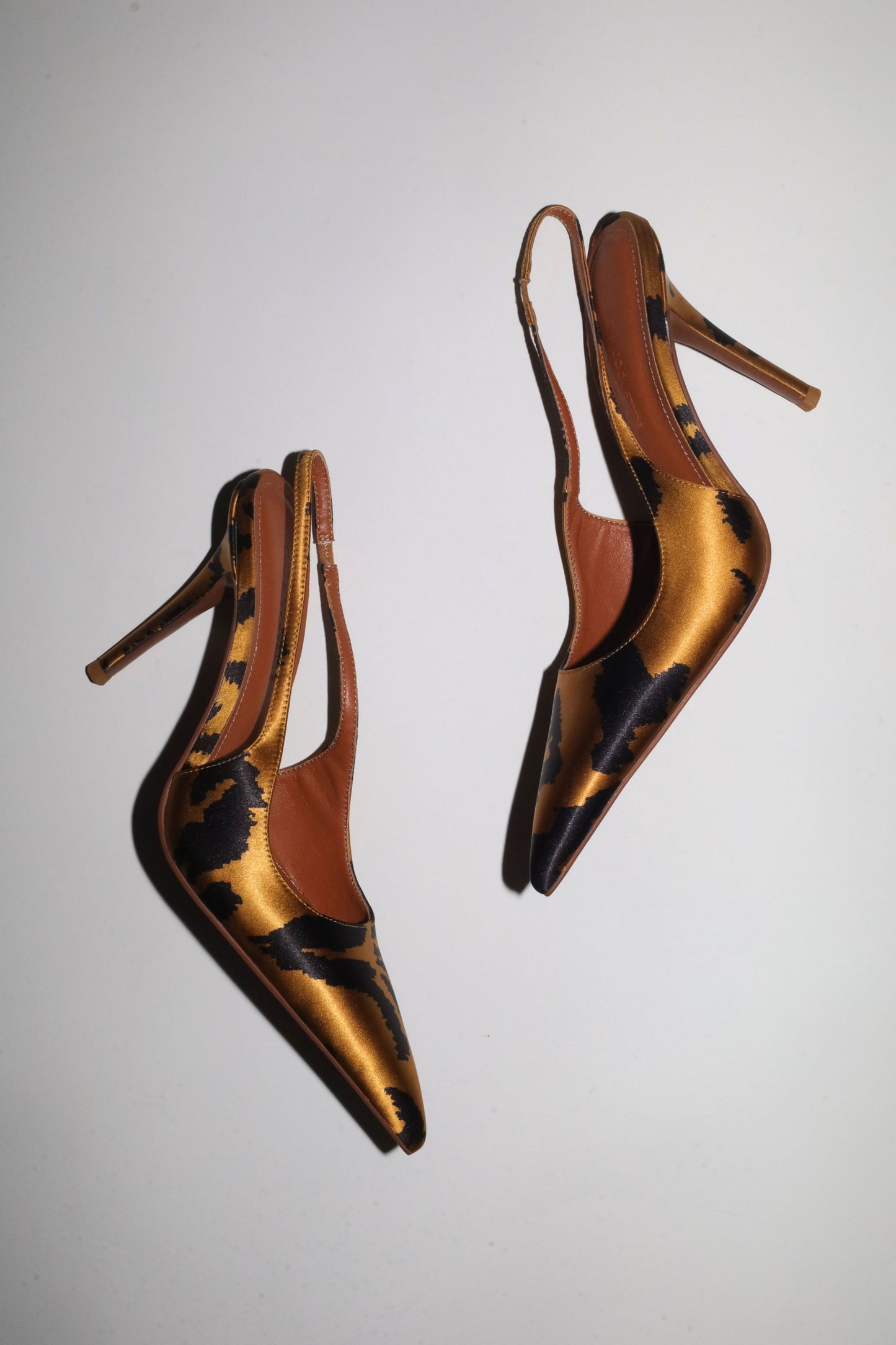 Kylie Tiger Satin Slingback 105 mm