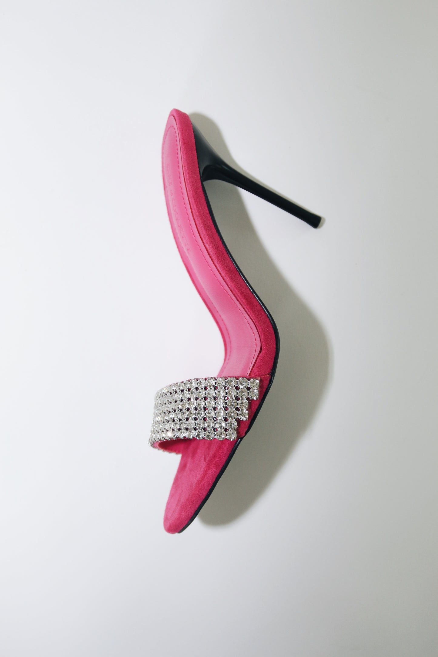 Nadine Fuchsia Crystal Mules