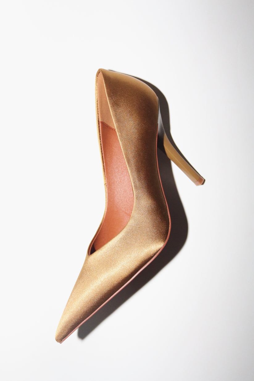 Olive Suede Cage Pumps main image 1